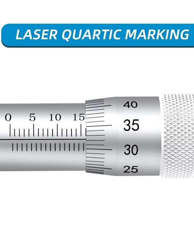 OCEAN Mechanical Digital Outside Micrometer - Precision Measuring Tool for Metalworking, Machining & Engineering (0-1 Inch Range)