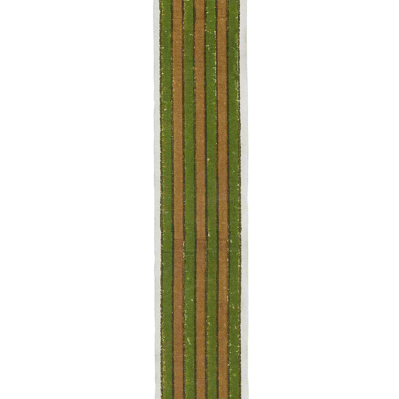 Trim Ayra Stripe Block Printed Cotton Olive Gold Sample - Stylish and Comfortable Fabric for Dresses, Skirts, and Home Decor