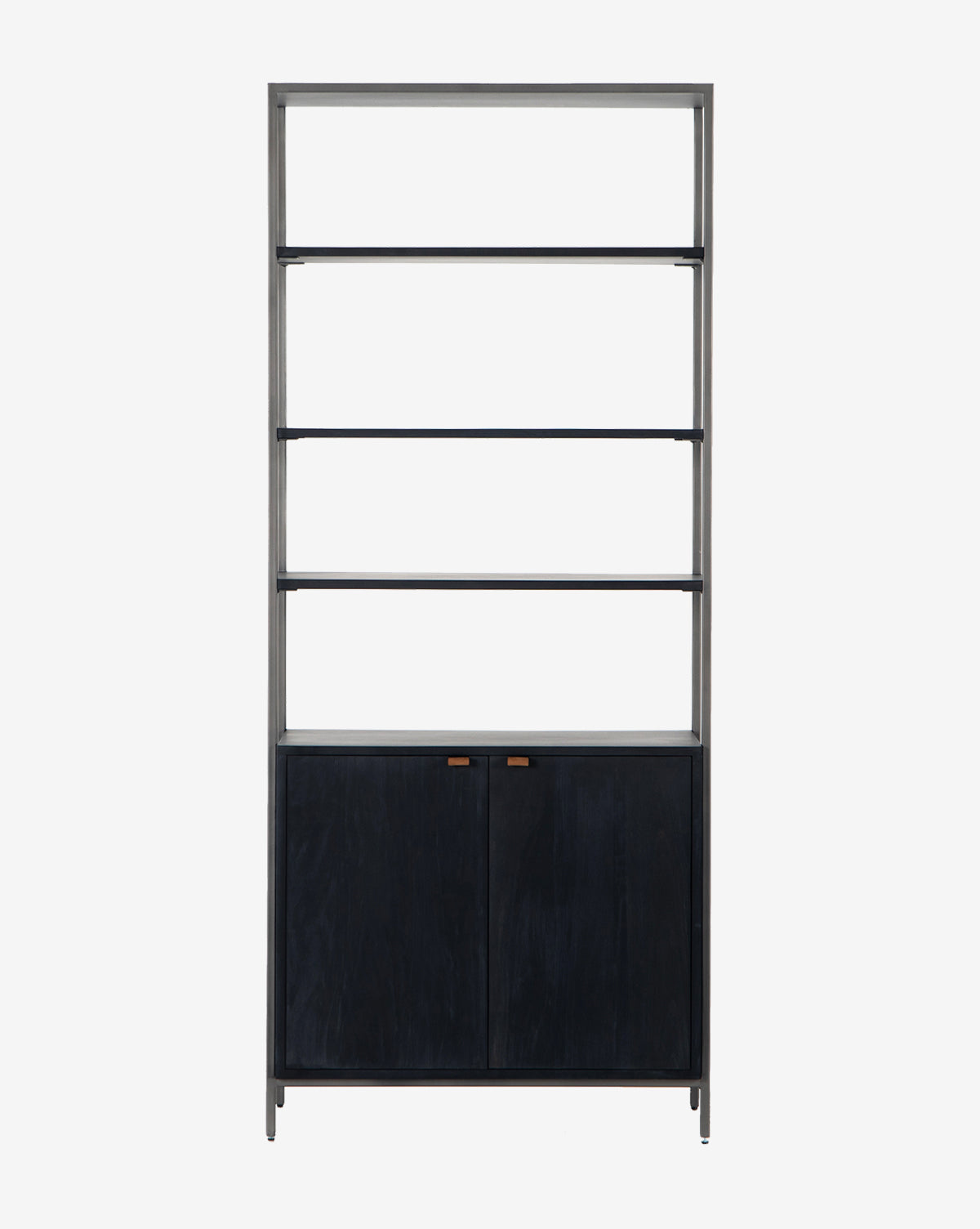 Noland Wide Bookshelf - 5-Tier Wooden Bookcase for Home & Office Storage - Perfect for Living Room, Bedroom, and Study Organization