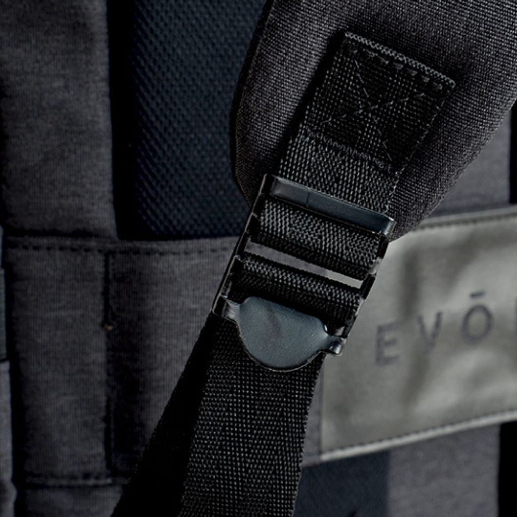Evol Hampton 15.6 Inch Laptop Business Backpack - Durable Charcoal Grey Laptop Bag for Work, Travel & School | Fits 15-16 Inch Notebooks & Accessories