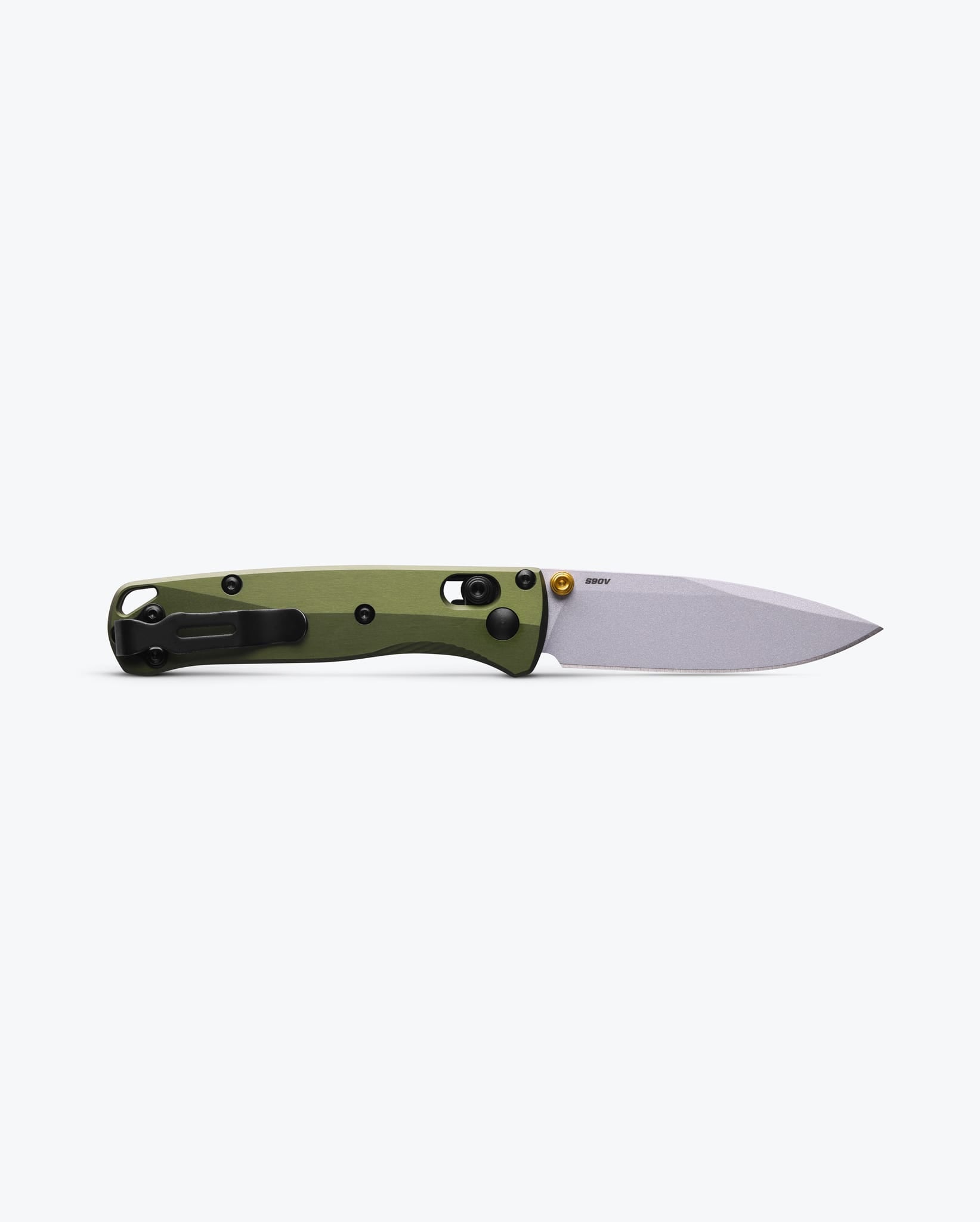 Benchmade Mini Bugout Folding Knife - Woodland Green G10 Handle, Drop Point Blade - Perfect for EDC, Camping & Outdoor Adventures