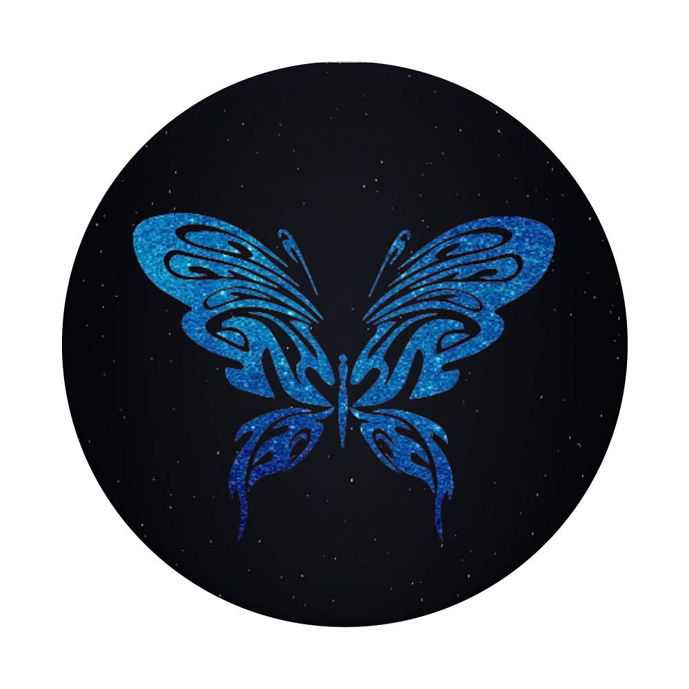 Blue Butterfly Black Design - Elegant Gothic Jewelry for Women, Perfect for Parties, Weddings & Special Occasions