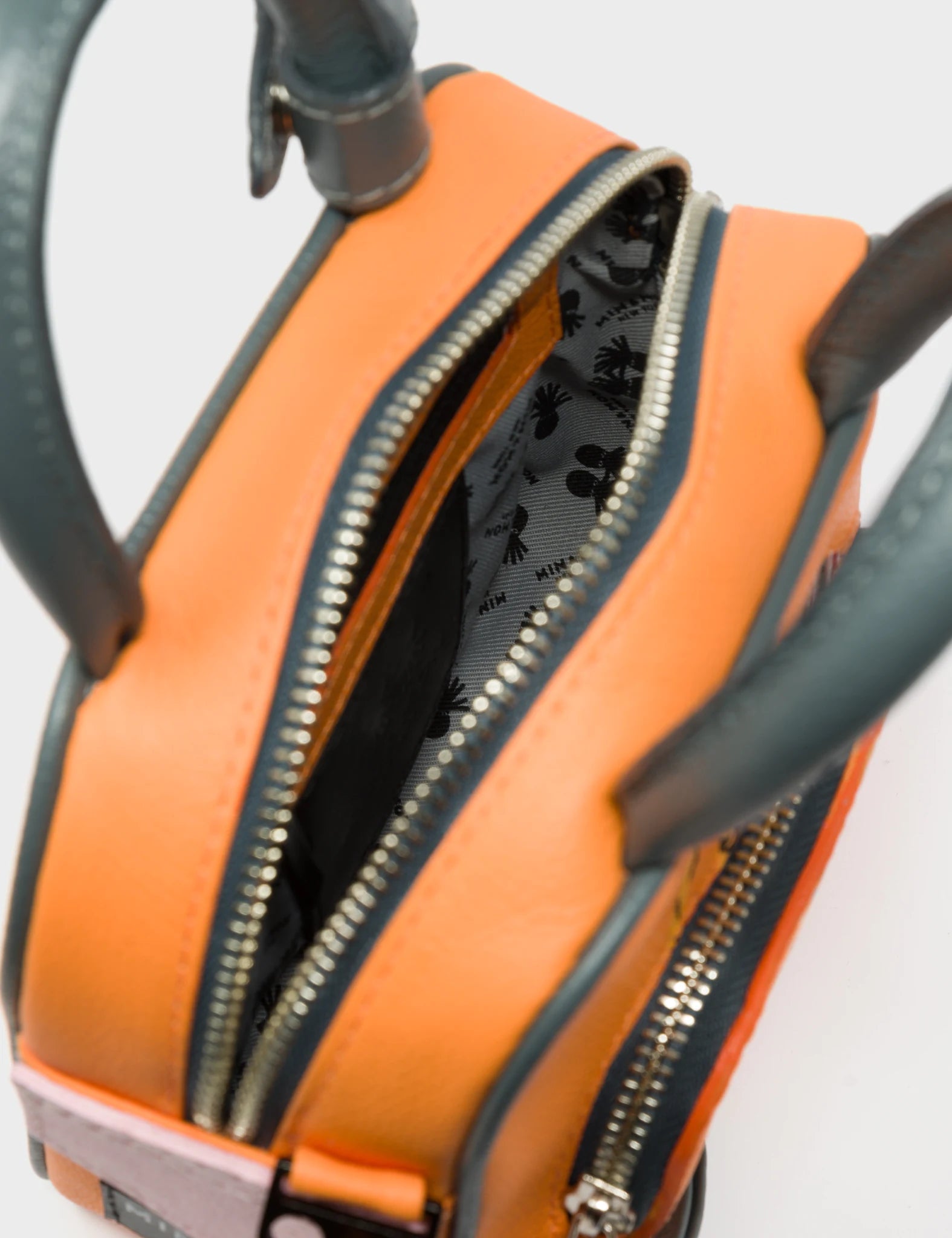 Marino Mini Crossbody Bag - Blazing Orange Genuine Leather with Creatures of the Future Design - Perfect for Everyday Use, Travel & Fashion Accessories