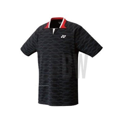 Yonex Men's Performance Polo Shirt - Moisture Wicking Tennis Golf Shirt for Men - Breathable Quick Dry Activewear (Black) - Perfect for Tennis, Golf & Casual Wear