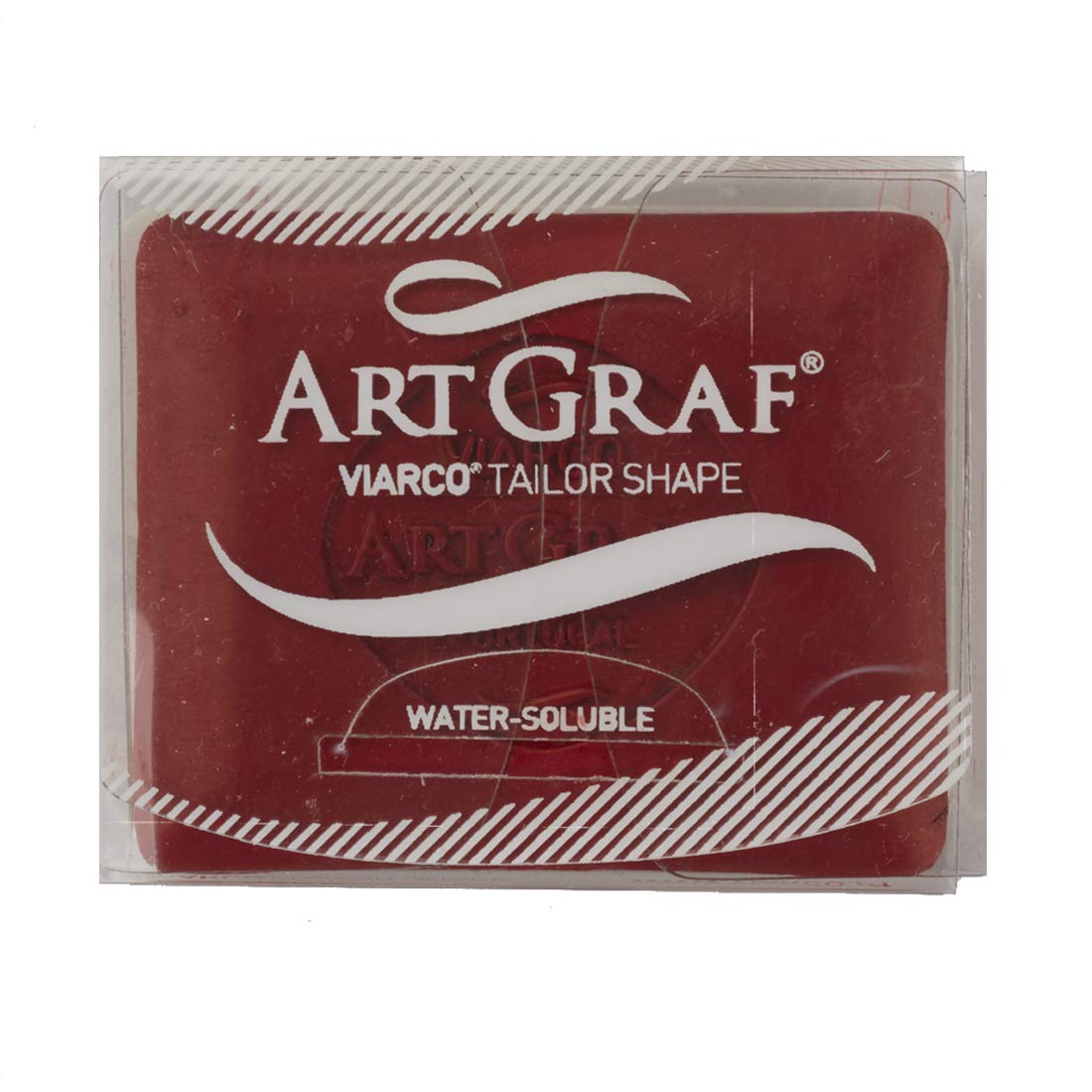 Art Graf Water-Soluble Tailors Chalk Square Disc - Red Fabric Marking Chalk for Sewing, Quilting & DIY Crafts | Perfect for Dressmaking, Alterations & Fabric Marking