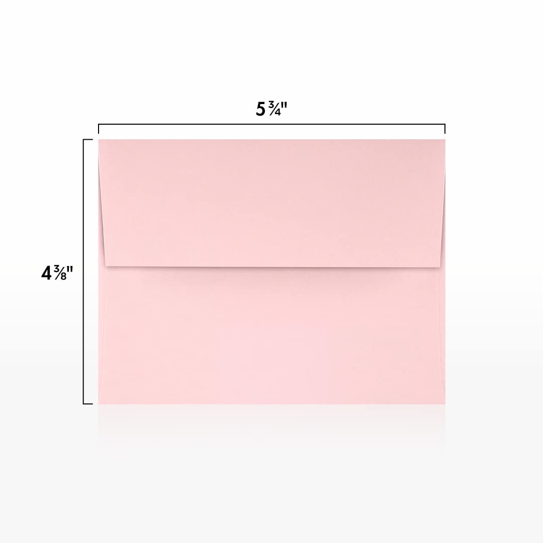A2 Invitation Envelopes with Peel & Press Seal - 4 3/8 x 5 3/4 Inches - Candy Pink (Pack of 1000) - Perfect for Wedding Invitations, Greeting Cards, Party Favors and Business Correspondence