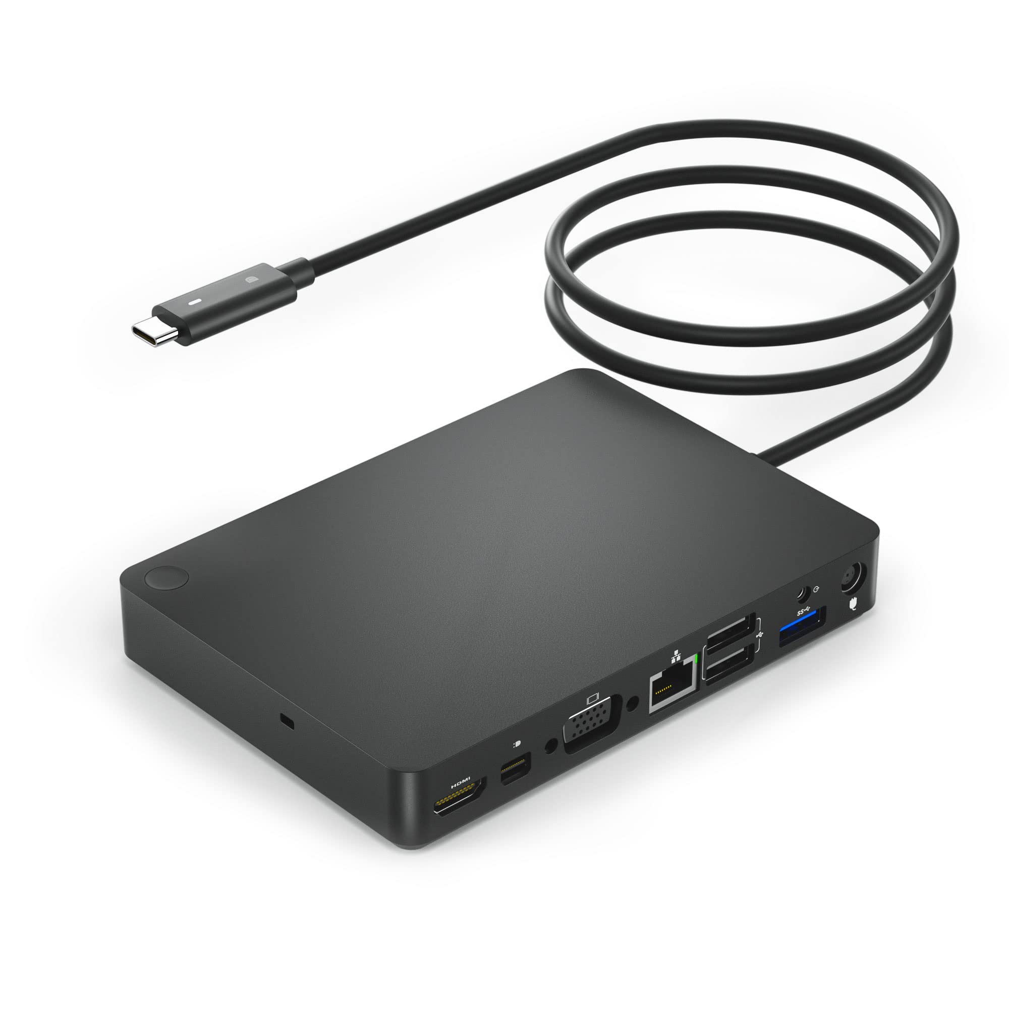 WD15 USB C Docking Station for Dell Laptops - Dual Monitor Support (4K HDMI, MiniDP, VGA) with 5 USB Ports, Audio Jacks - Perfect for Home Office & Multi-Screen Workstations