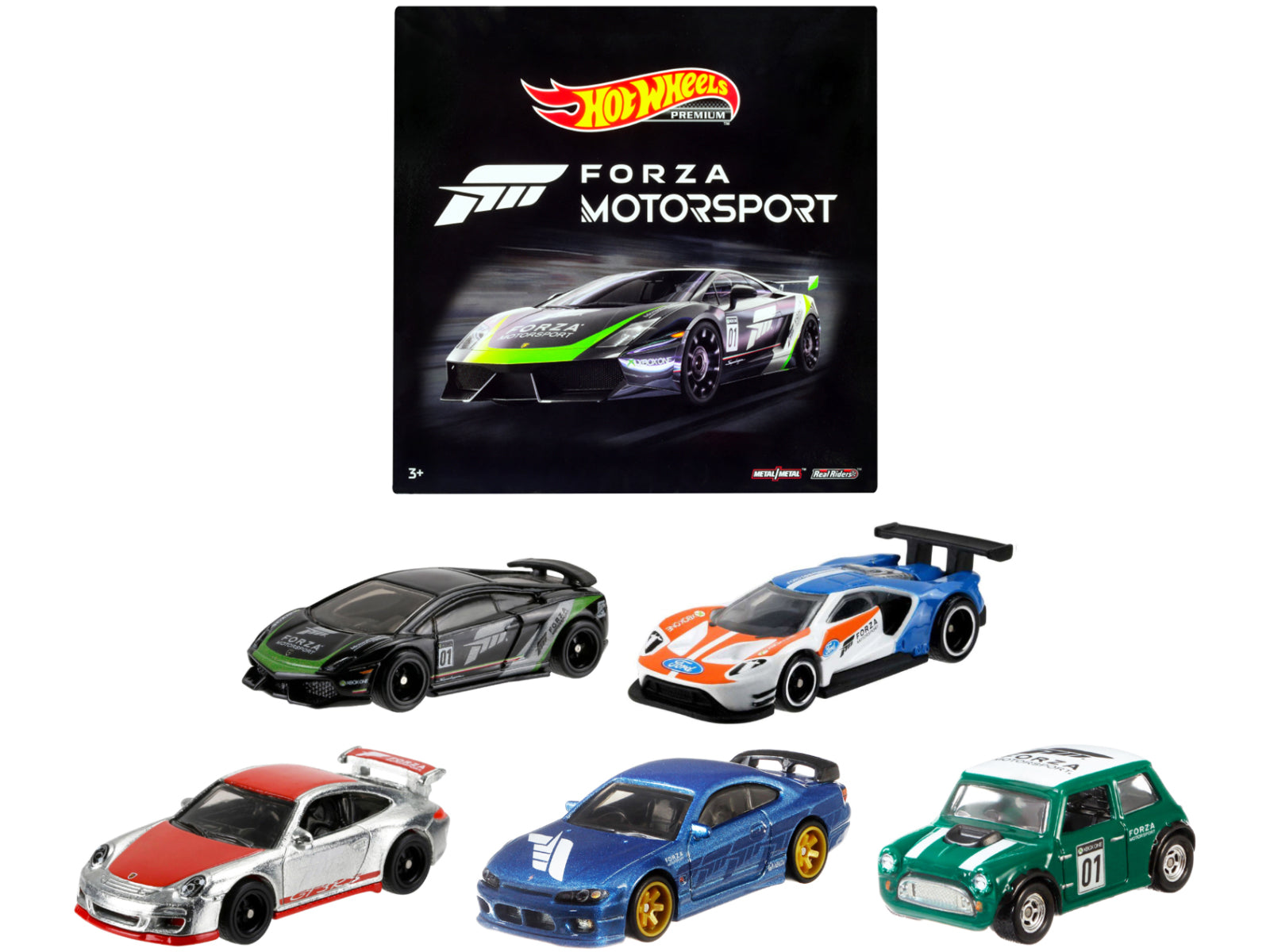 Hot Wheels Forza Motorsport 5-Piece Diecast Model Car Set - Collectible Racing Toy Cars for Display & Play - Perfect for Gamers, Car Enthusiasts & Kids' Birthday Gifts