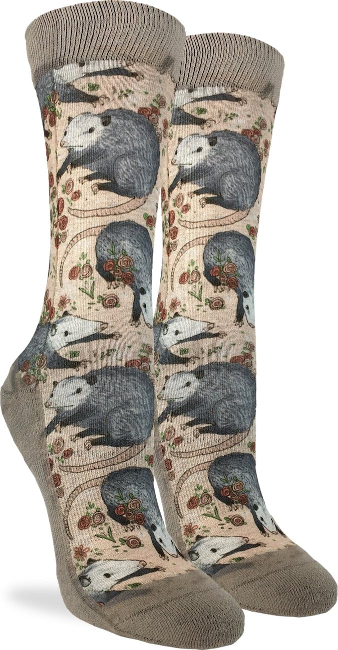 Good Luck Sock Women's Animal Print Crew Socks - Fun & Comfortable Novelty Socks for Adults - Perfect for Gifts, Casual Wear & Holiday Outfits