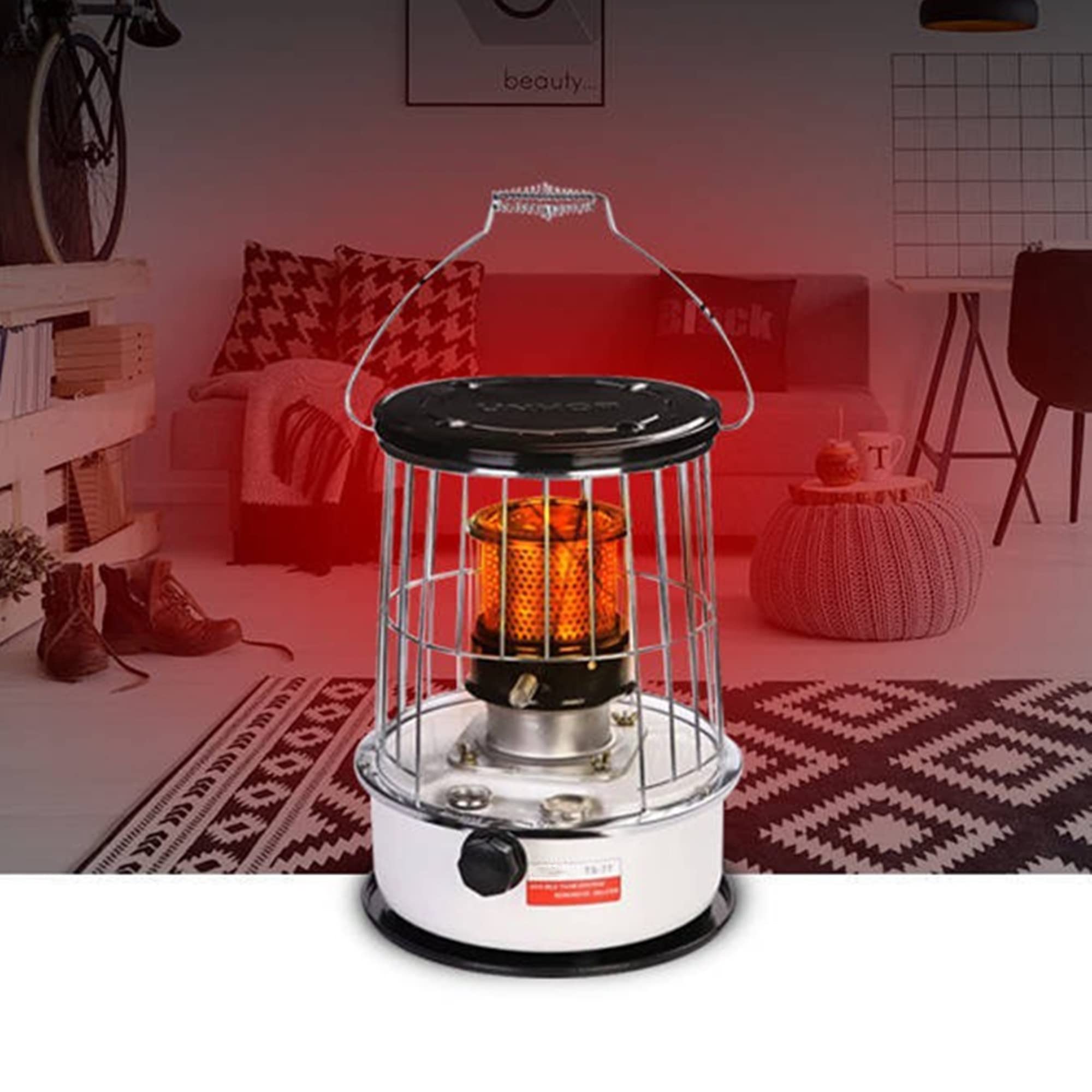 Portable Kerosene Heater with Storage Bag - 6L Kerosene Wick Stove Burner for Indoor, Outdoor, Garage & Camping - Emergency Heating & Cooking Solution for Power Outages, Hunting Trips & Backyard Gatherings