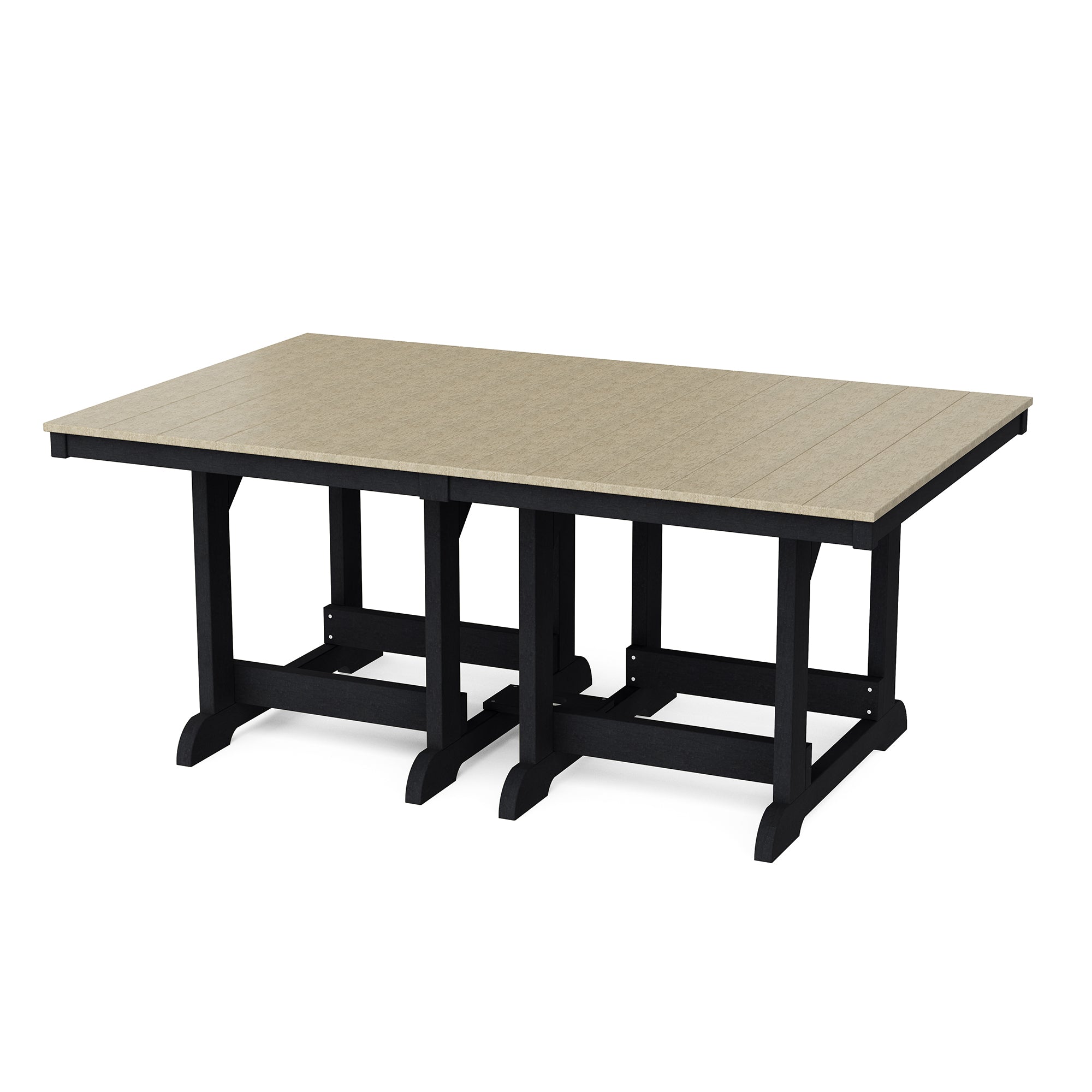 Heritage 44x72 Inch Solid Wood Dining Table - Rustic Farmhouse Style for Kitchen, Dining Room & Outdoor Entertaining