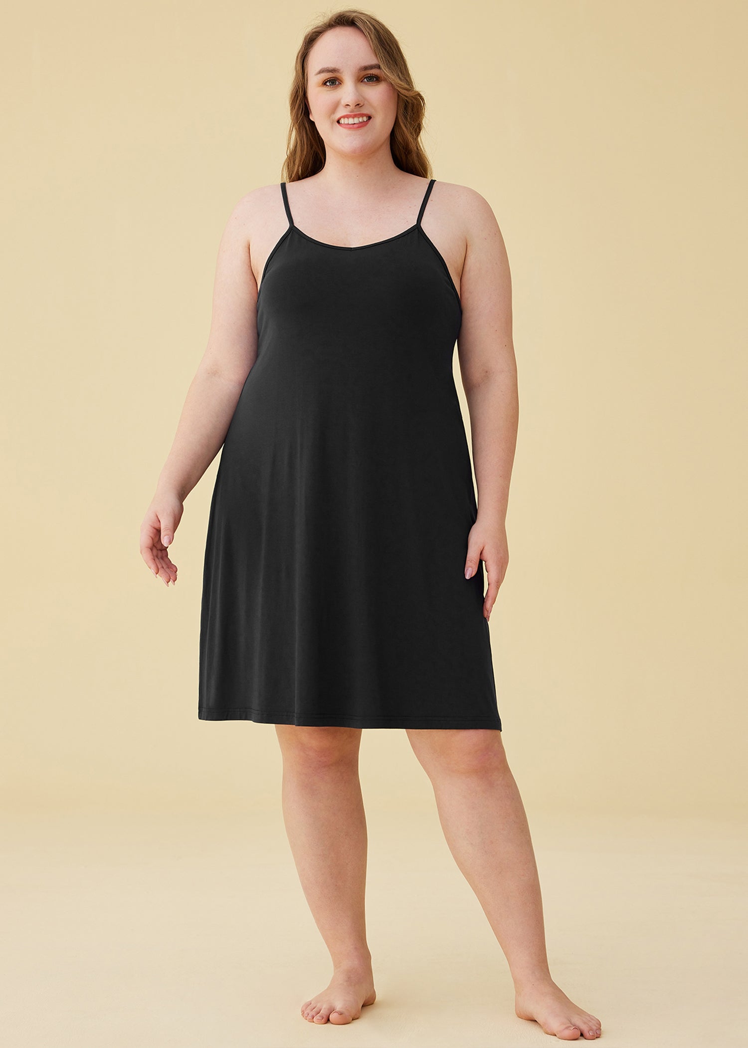 Women's Bamboo Viscose Sleeveless Nightgown - Soft Sleep Dress for Women - Comfortable Summer Pajama Dress for Lounge, Travel & Home Wear