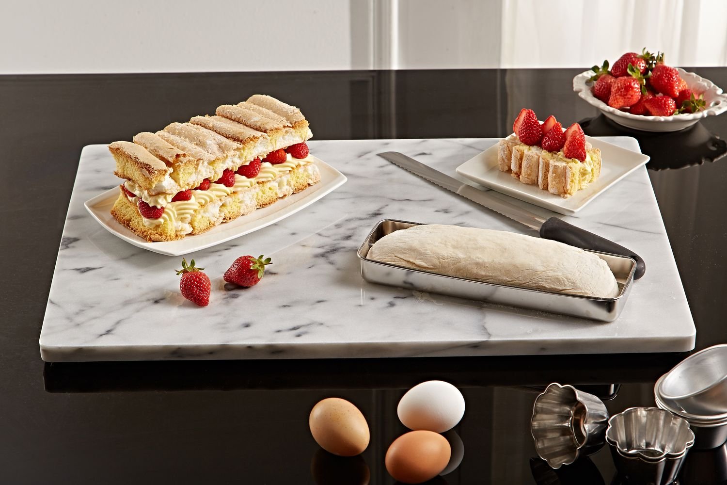 Premium 12x16 Inch Non-Slip Pastry Board with Rubber Feet - Ideal for Dough Rolling, Chocolate Tempering & Baking - Perfect for Home Bakers & Professional Chefs