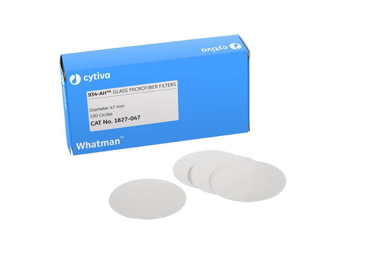 GE Bio-Sciences 934-AH Binder-Free Microfiber Filter Papers - 90mm Diameter, 100-Pack for Laboratory Filtration and Sample Preparation