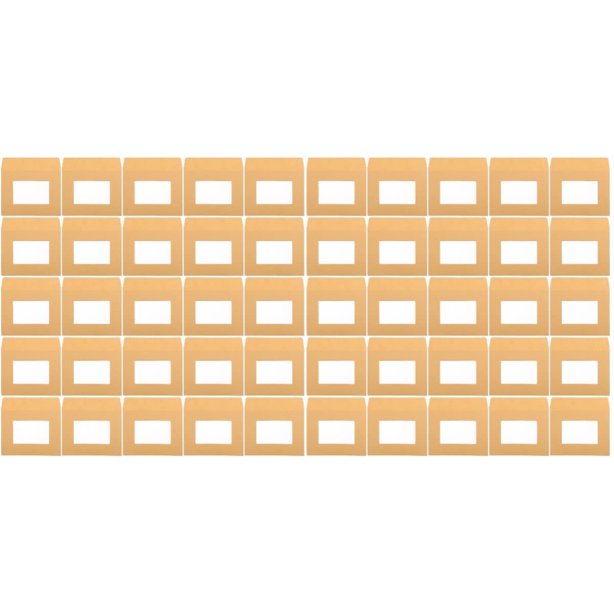 iplusmile 50 Pcs Clear Kraft Wedding Invitation Envelopes - Blank A7 Envelopes for Invitations, Note Cards, Photos & Business Use - Perfect for DIY Wedding, Party, Office & Stationery Supplies