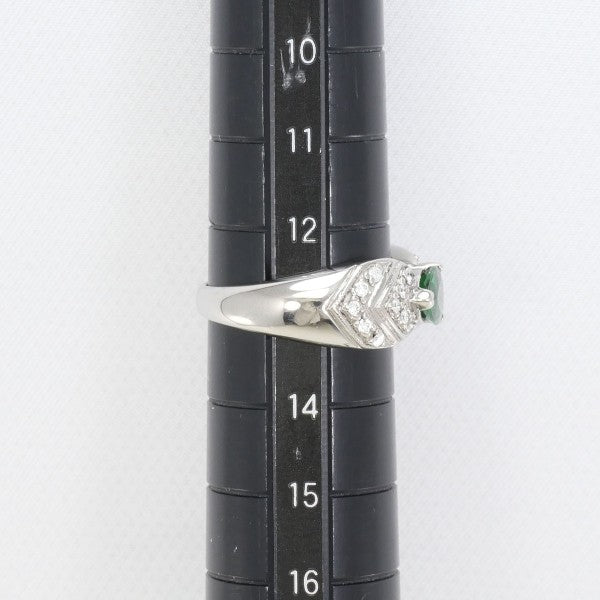 18K White Gold Grossularite Garnet Diamond Ring for Women - Elegant Gemstone Engagement & Wedding Band - Perfect for Anniversary, Proposal, and Special Occasions