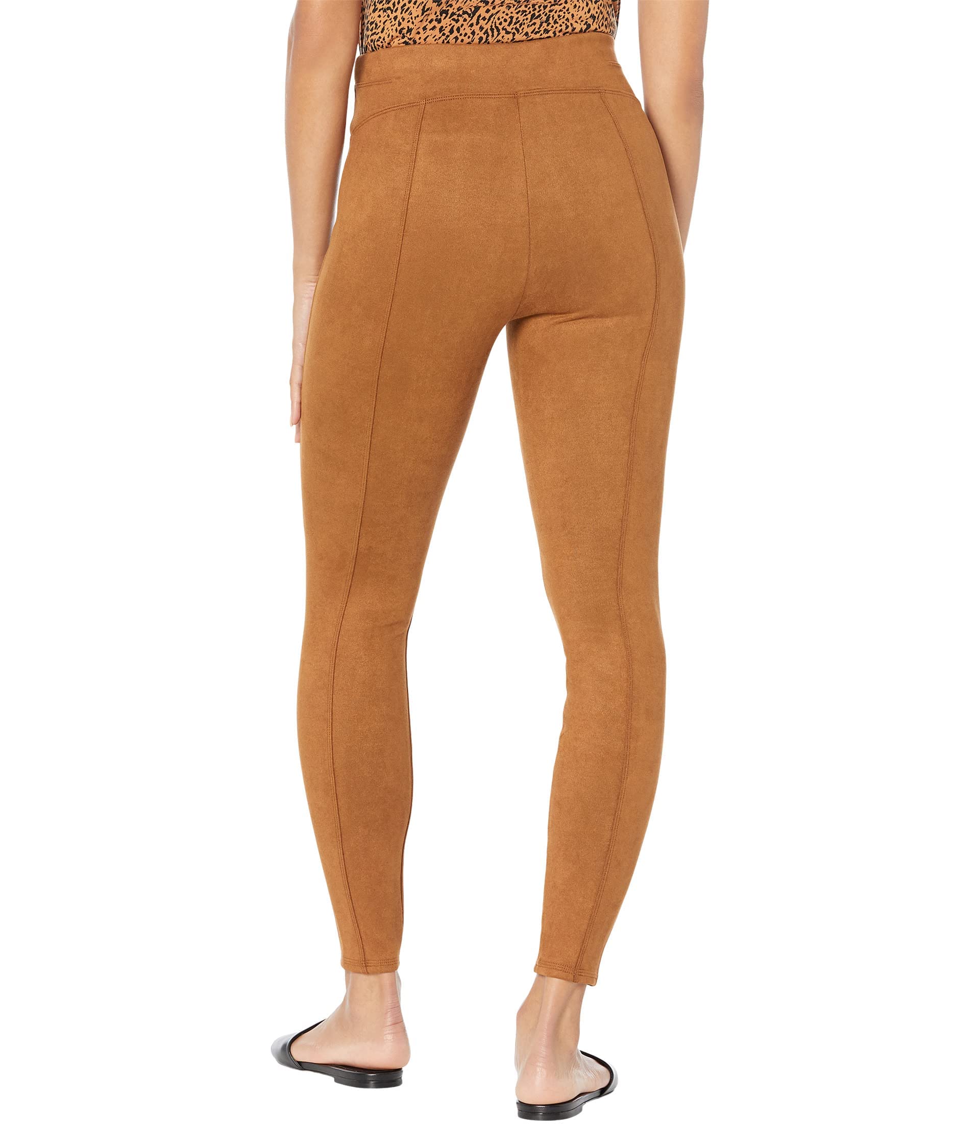 SPANX Faux Suede Leggings for Women - High Waisted Stretchy Slimming Pants - Comfortable & Flattering for Work, Travel & Everyday Wear