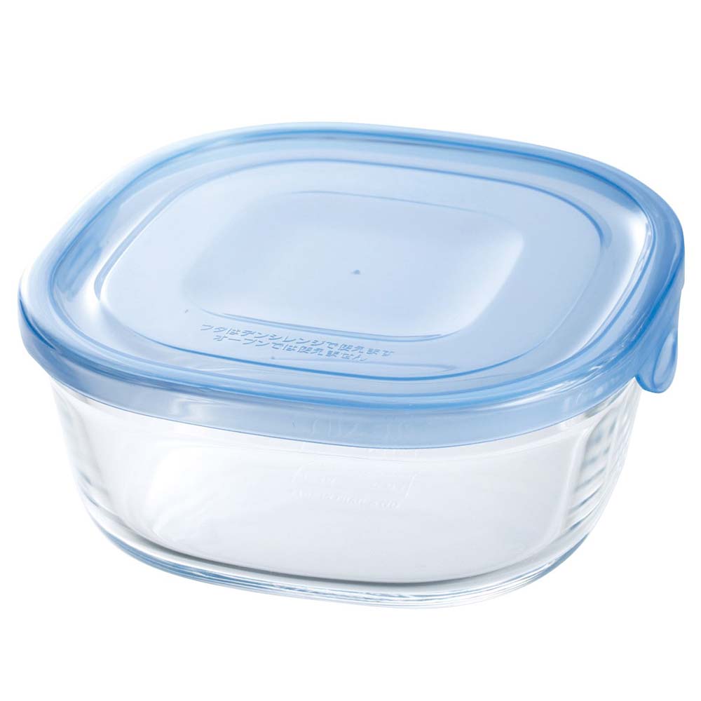Iwaki Square Heat-Resistant Glass Food Storage Container - Perfect for Meal Prep, Leftovers & Microwave/Freezer Safe