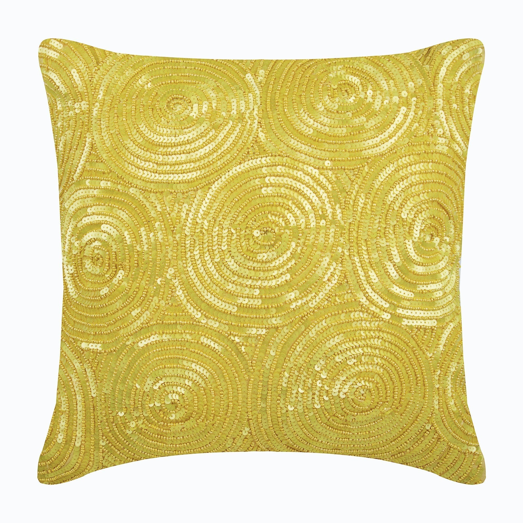 Silver Art Silk Decorative Euro Sham Pillow Cover - Elegant Bedroom Decor for Luxury Home Styling | Perfect for Master Bedroom, Guest Room & Hotel Decor