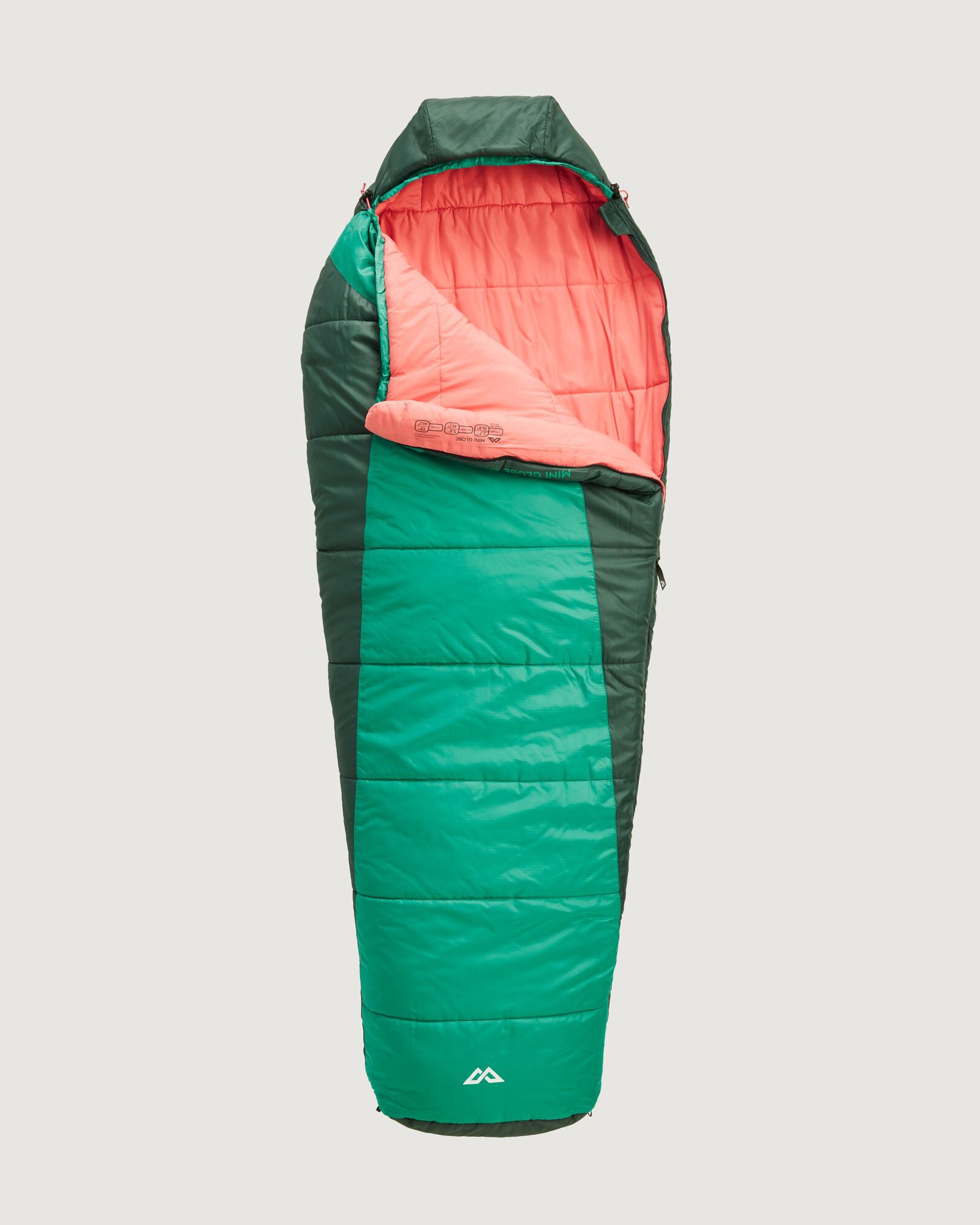 Kids' Mini Globe Sleeping Bag - Portable & Lightweight for Camping, Sleepovers, Travel - Alhambra/Dark Spruce Design - Perfect for Outdoor Adventures & Indoor Play