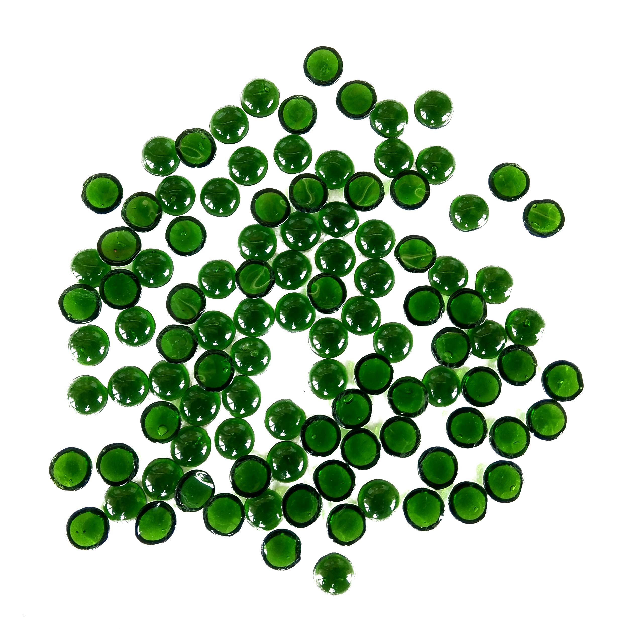 Rastogi Handicrafts Glass Gems for Vase Fillers - 100pcs 10mm Green Decorative Pebbles for Wedding Centerpieces, Home Decor & Floral Arrangements