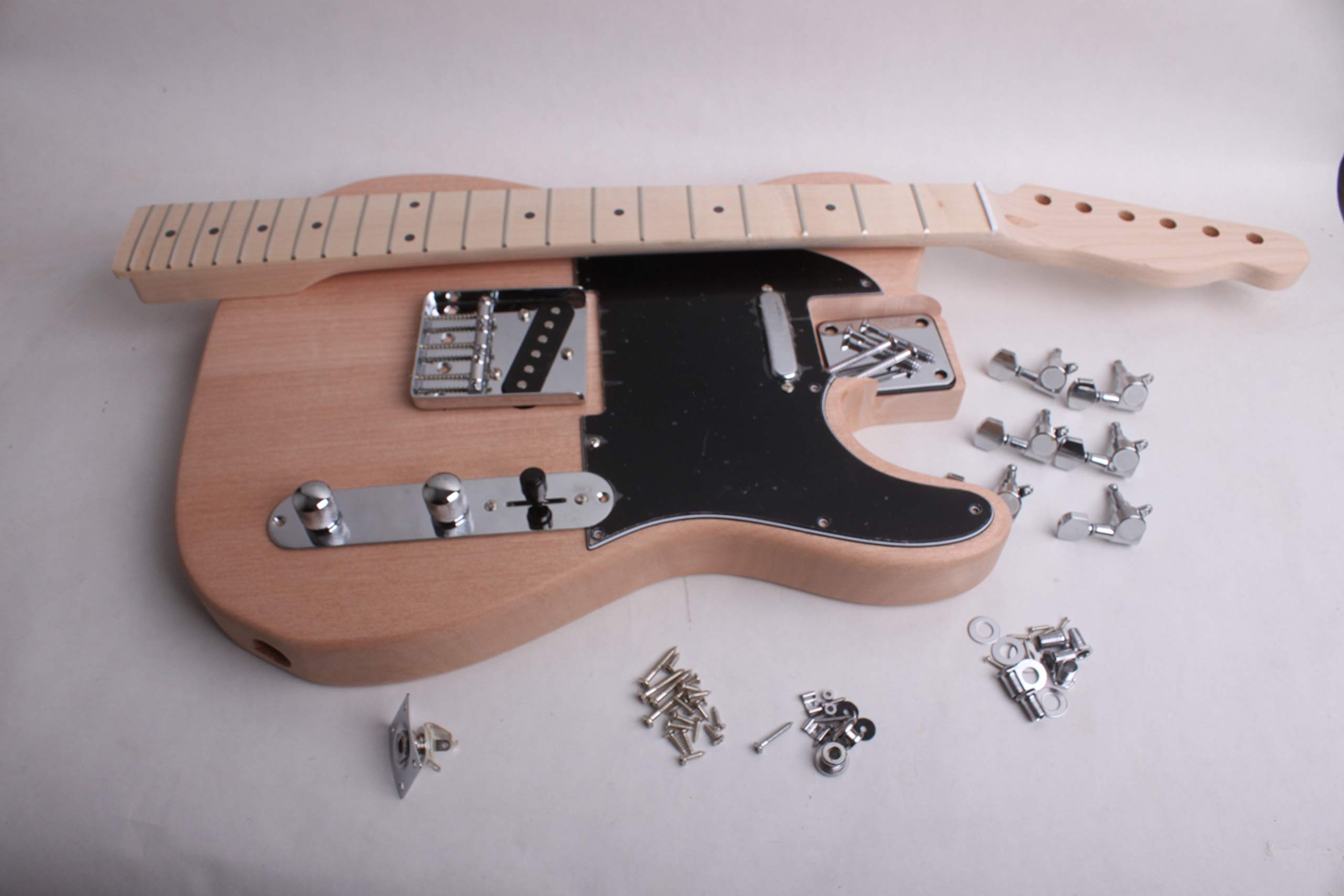 Complete DIY Tele Electric Guitar Kit for Beginners - Build Your Own Custom Guitar - Perfect for Home Studio, Live Performances & Music Practice