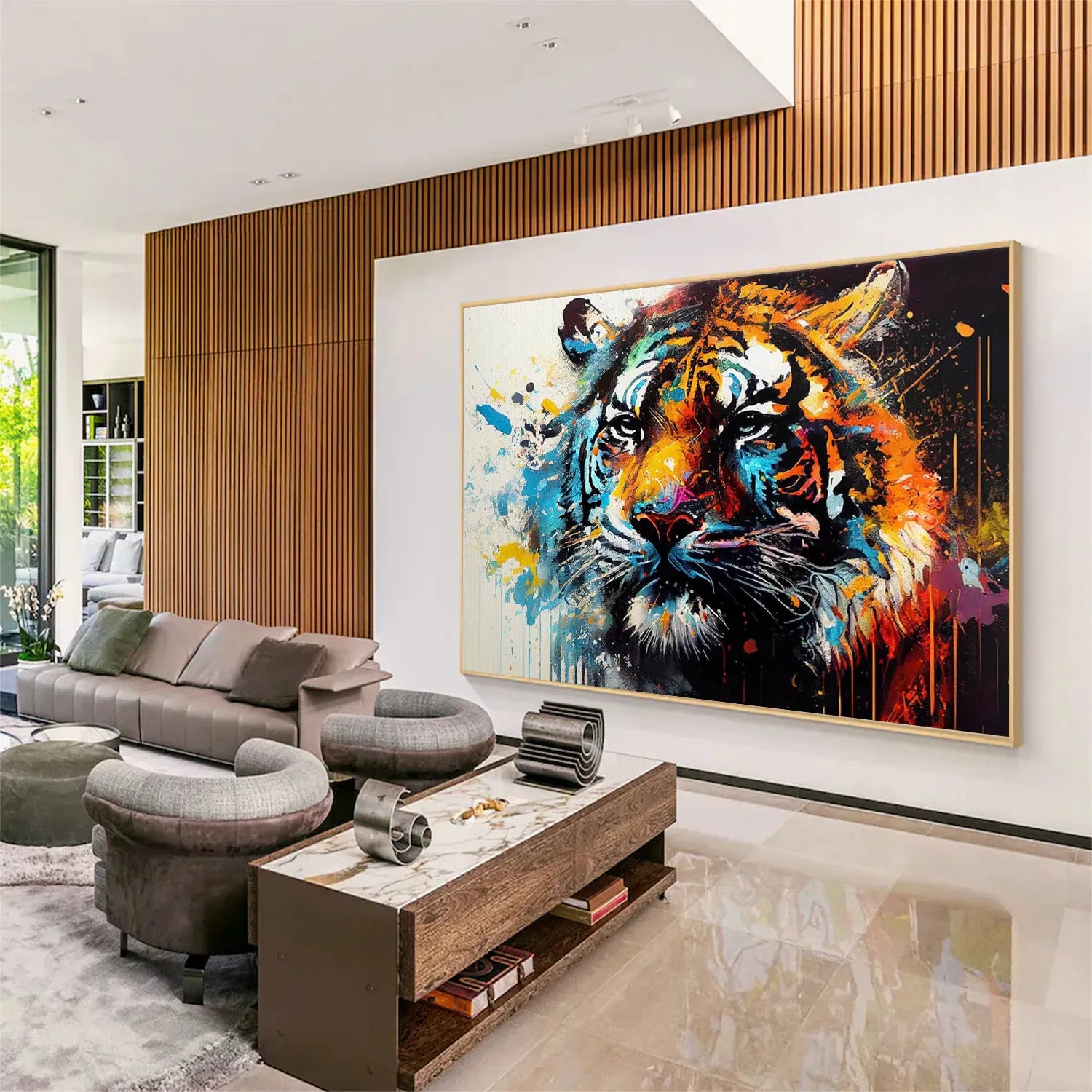 Animal Art Painting #AP085 - Handmade Wildlife Canvas Wall Decor for Living Room, Bedroom & Office