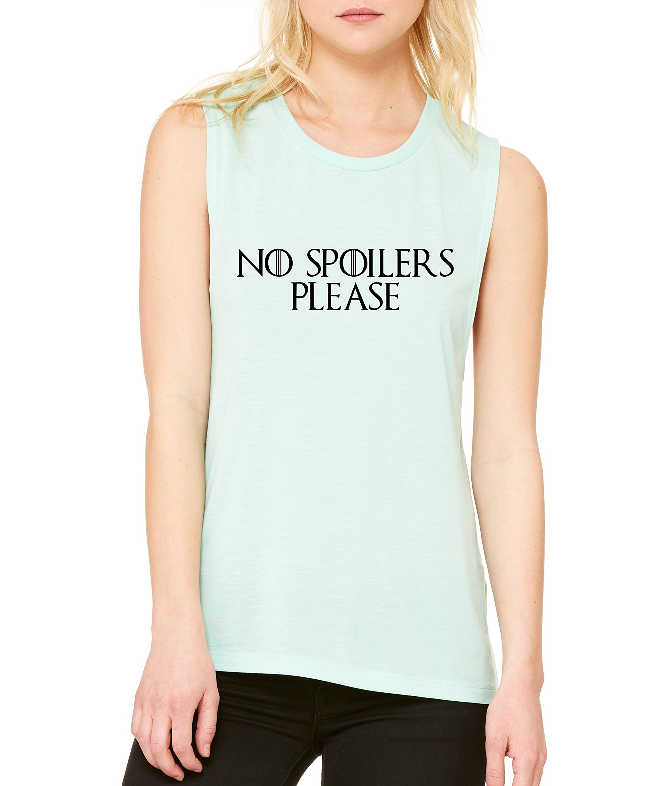 ALLNTRENDS Women's Flowy Muscle Tank Top - Funny Cool Graphic Tee for Gym, Yoga & Casual Wear | Trendy Workout Shirt for Women