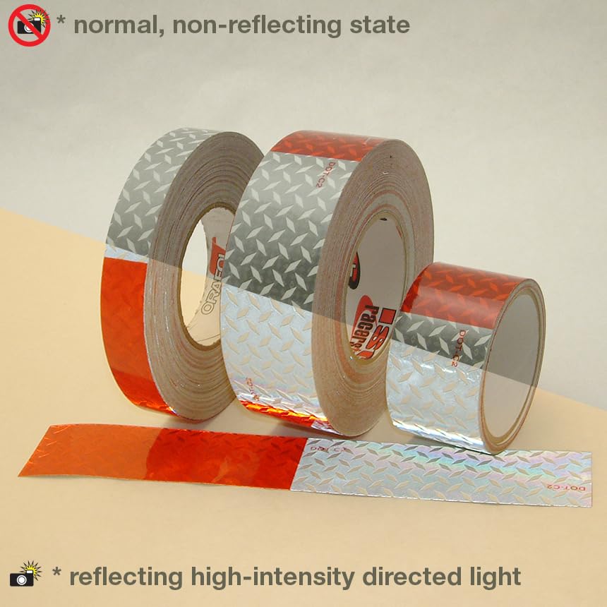Reflexite REF-DOT/C66DI1550 V52 Diamond Plate Microprismatic Reflective Tape - 1.5