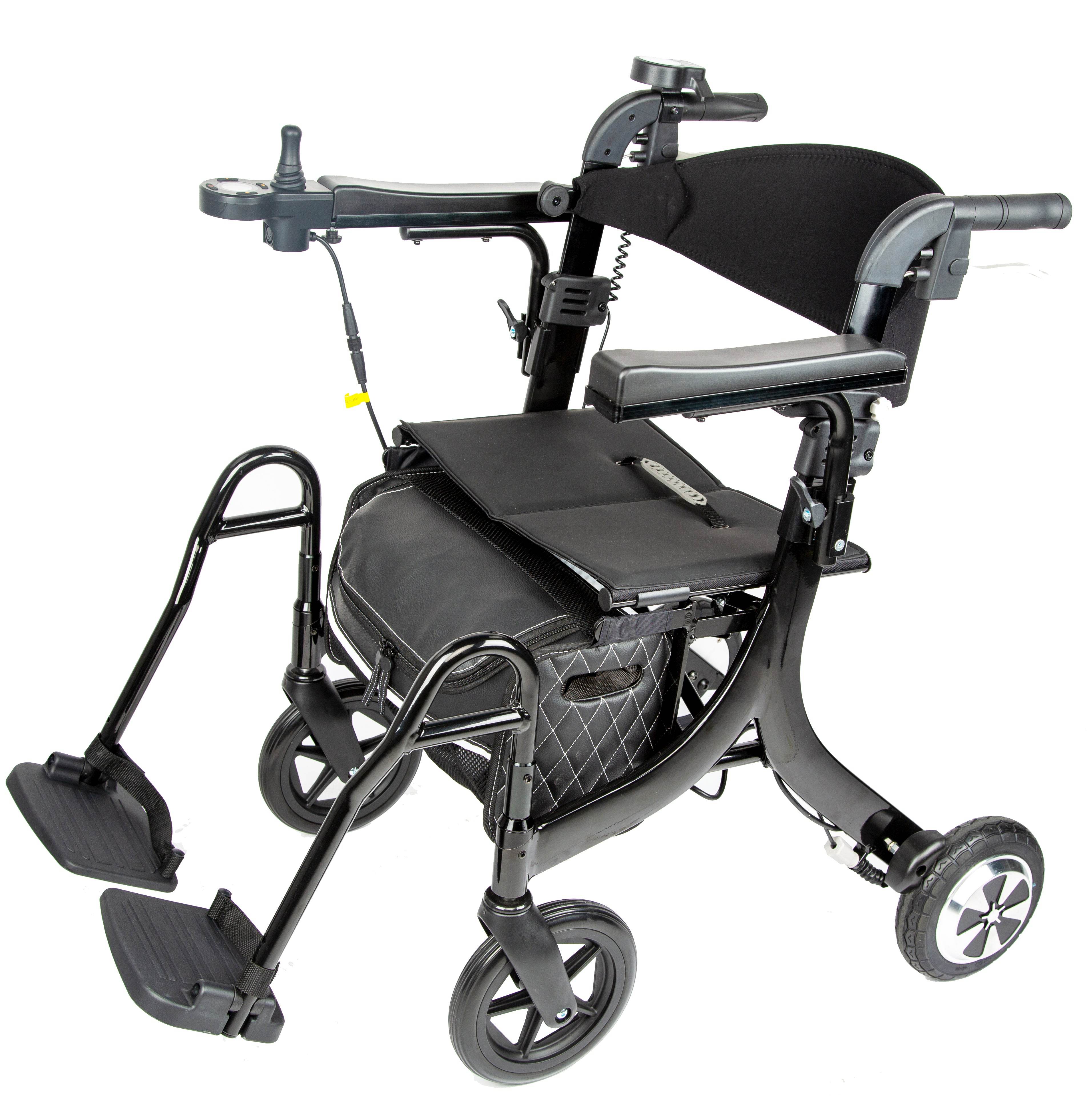 ALTAY 4-Wheel Rollator Walker for Seniors & Adults - Lightweight Folding Mobility Aid with Seat, Backrest & Basket - Ideal for Indoor & Outdoor Use, Shopping, Travel & Recovery