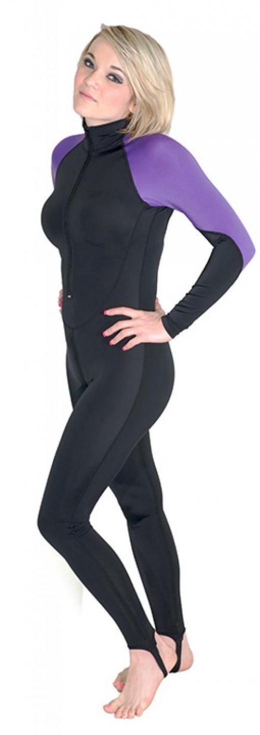 Storm Lycra Dive Skin - Black/Purple | Premium Snorkeling & Scuba Diving Wetsuit for Men & Women