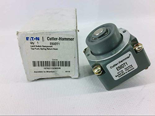 Cutler Hammer E50DT1 Heavy Duty Limit Switch Head with Top Pushbutton - Momentary Action for Industrial Machinery and Automation Systems