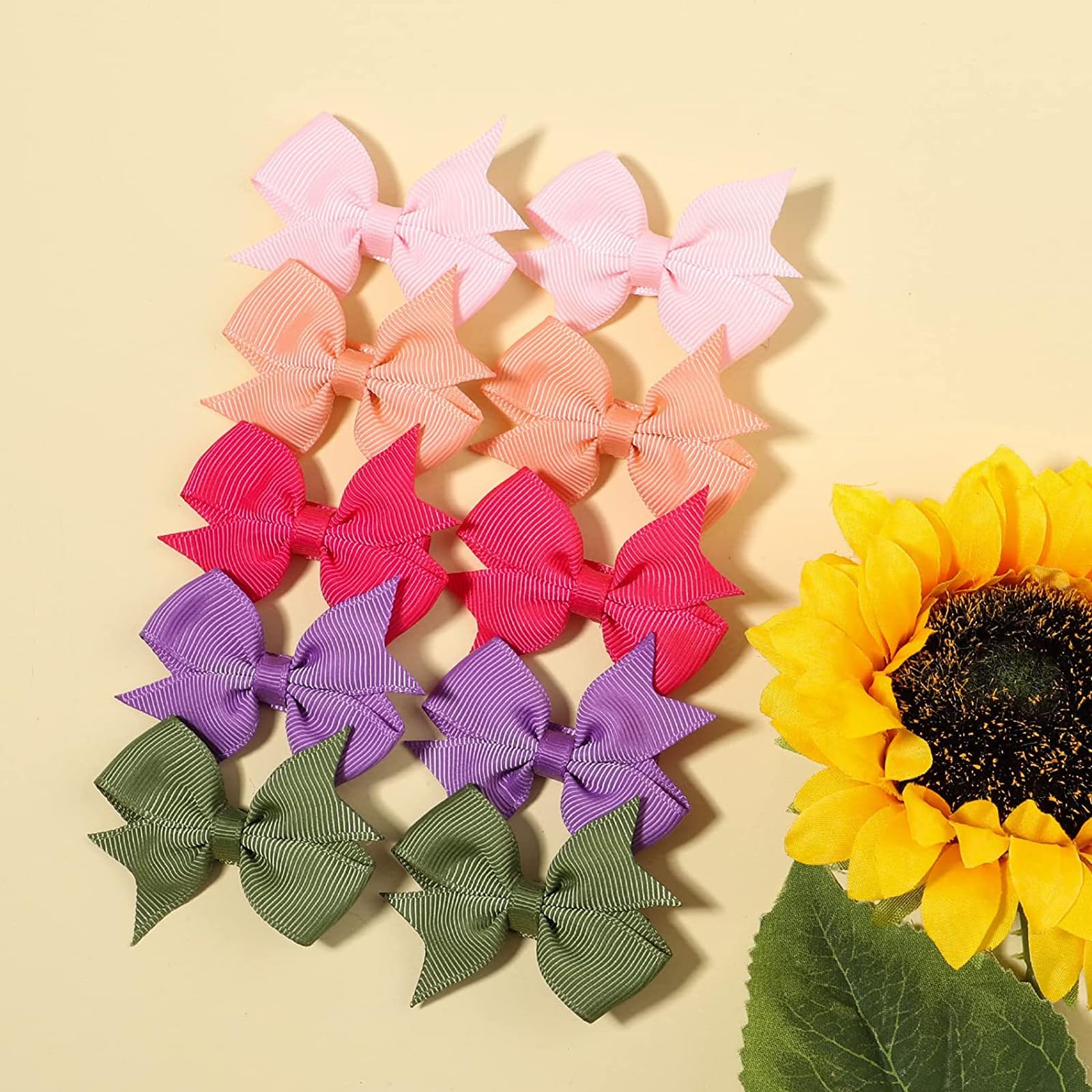ALinmo 80PCS Tiny Alligator Hair Clips for Girls - Cute Fully Lined Bow Clips for Infants & Toddlers | Perfect for School, Parties, and Everyday Hair Styling