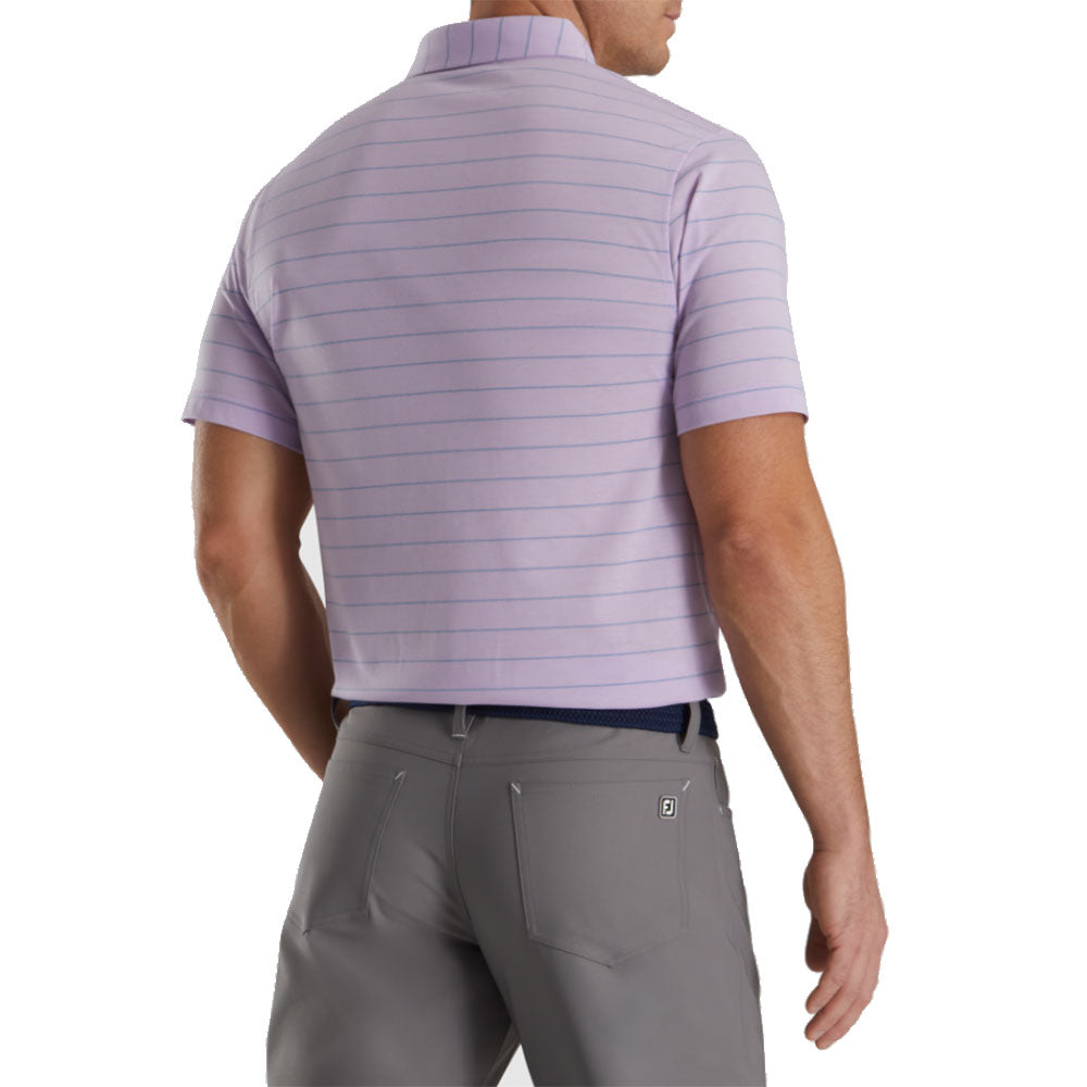 FootJoy AF Open Stripe Men's Golf Polo Shirt - Moisture Wicking Performance Top for Golfers | Perfect for Golf Tournaments & Casual Wear
