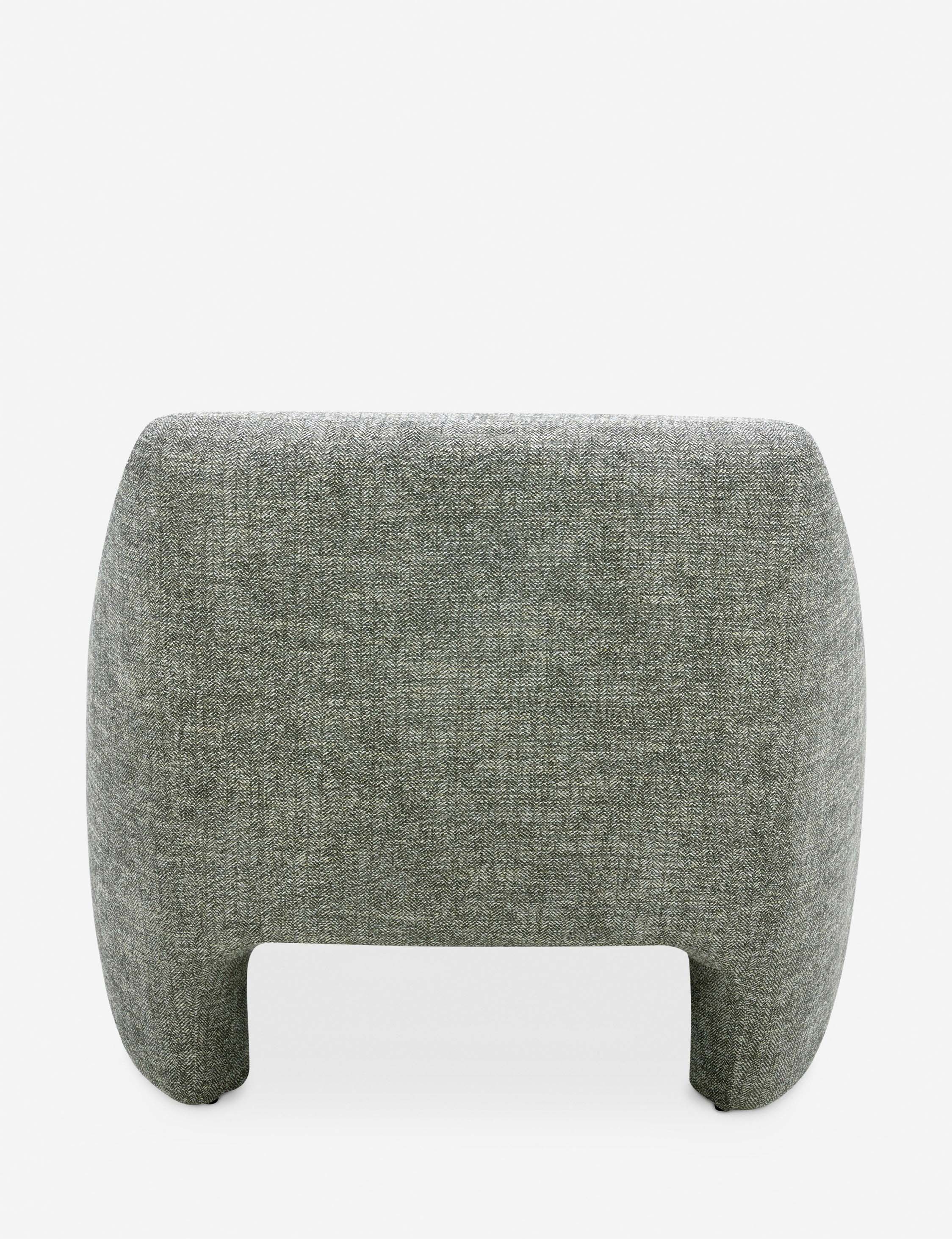 Adelia Accent Chair - Mid Century Modern Upholstered Armchair with Wooden Legs for Living Room, Bedroom or Office - Comfortable Lounge Chair in Grey Fabric (Home Decor & Furniture)