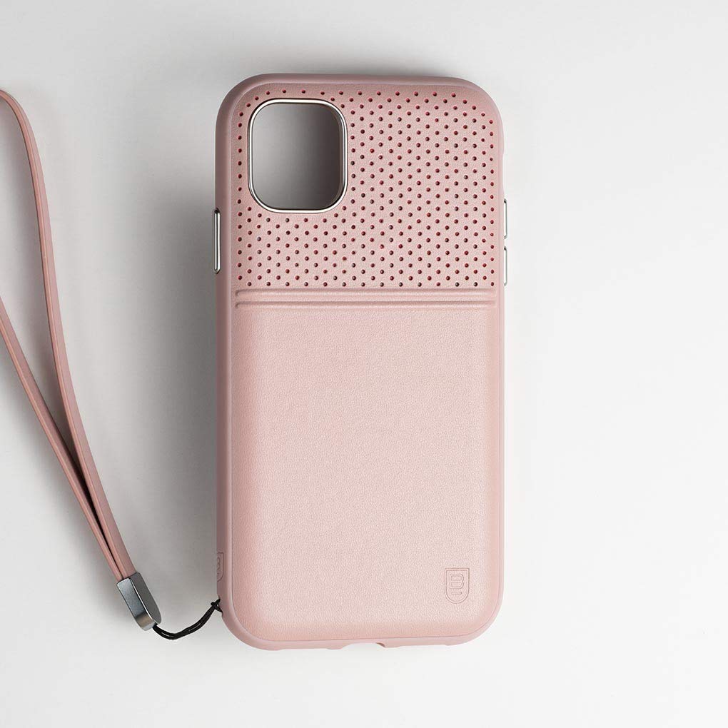 BodyGuardz Accent Duo Case for iPhone 11 Pro - Shockproof Protective Cover with Impact-Absorbing Technology in Blush/Mauve - Perfect for Everyday Use & Outdoor Activities