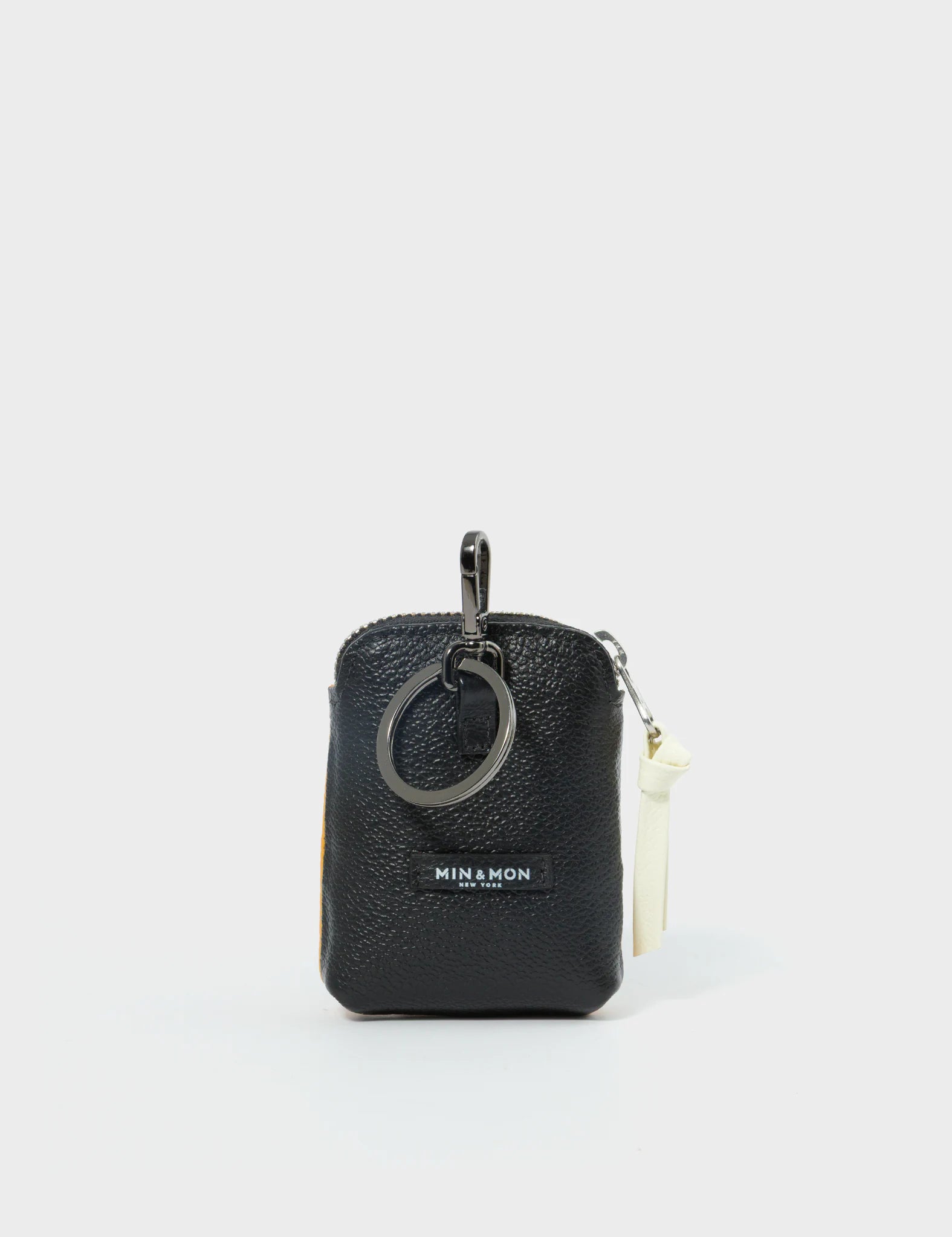 Florence Pouch Charm - Elegant Marigold Leather Keychain for Women | Perfect for Handbags, Keys & Everyday Carry