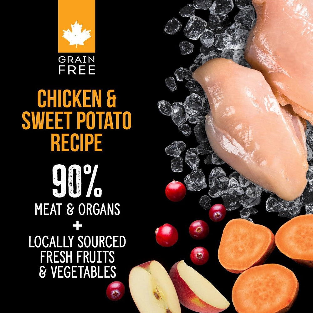 SubZero Freeze Dried Raw Cat Food - Chicken & Sweet Potato Recipe - Grain-Free, High Protein Meal Topper or Mixer for Cats - Perfect for Picky Eaters & Digestive Health