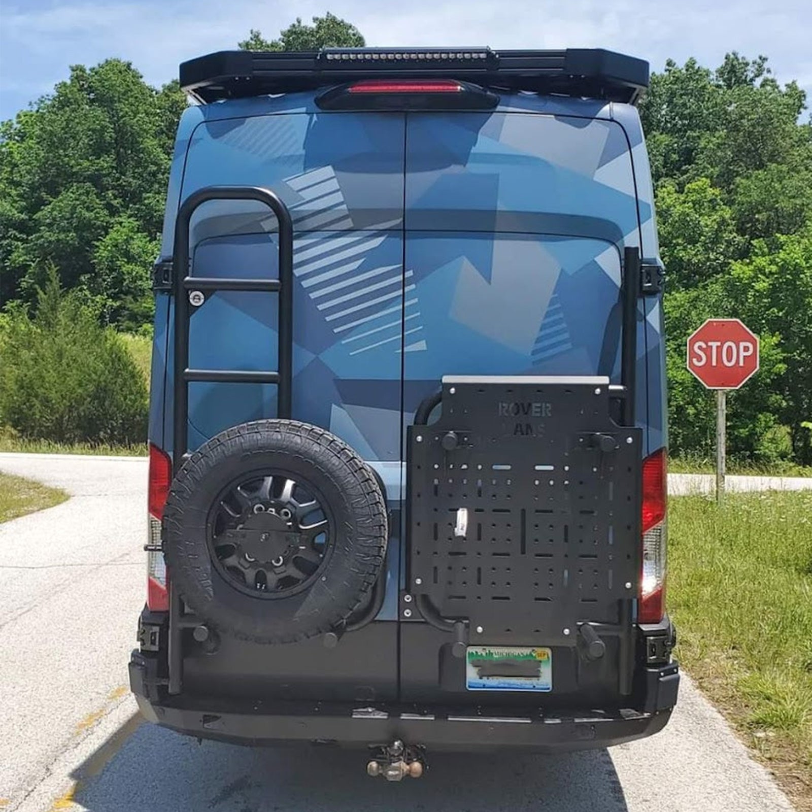 Heavy Duty Transit Tire Carrier & Ladder Combo for Trucks & SUVs - Off-Road Adventure & Camping Essential Accessory