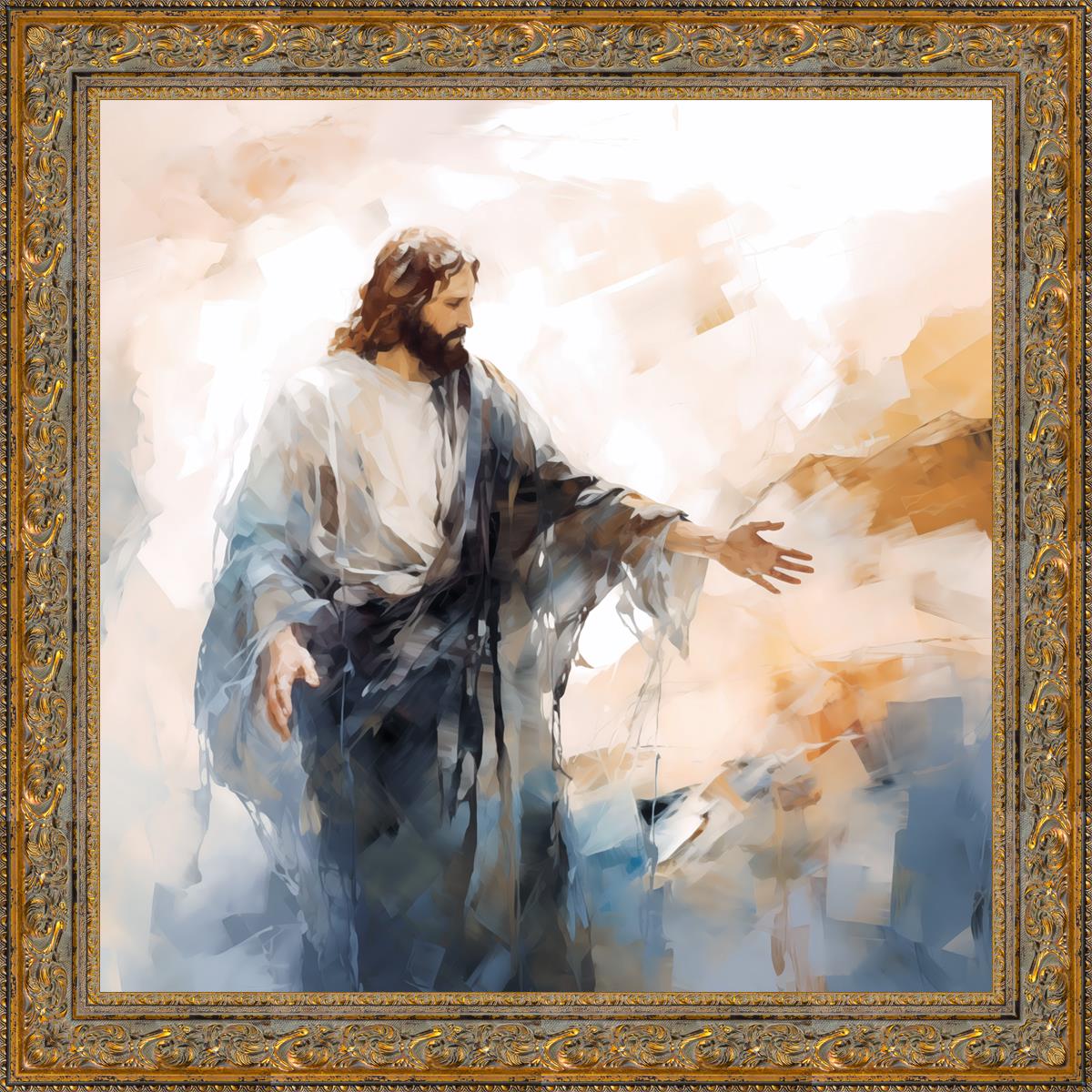 Come Unto Me Large Wall Art - Inspirational Christian Home Decor for Living Room, Bedroom & Office - Perfect for Gifts & Spiritual Spaces