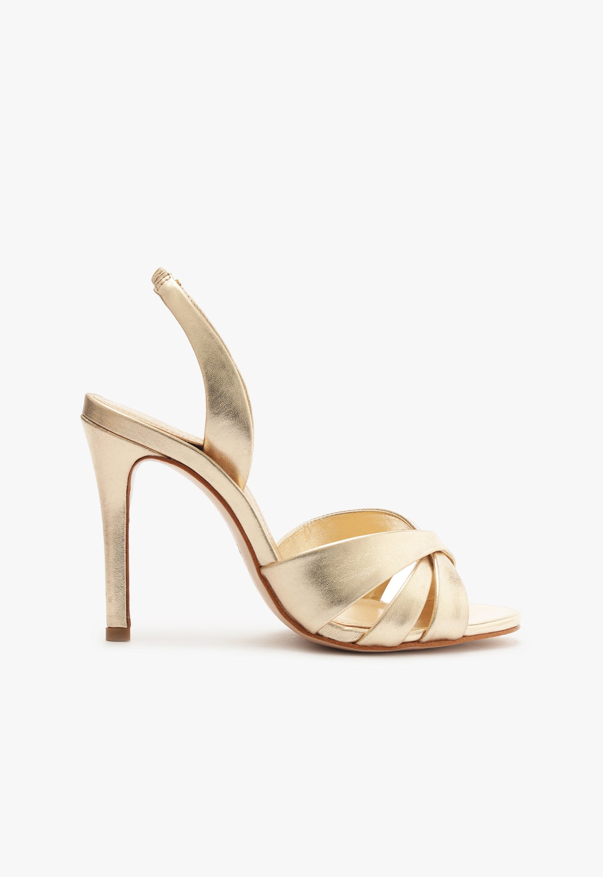 Keefa Women's Metallic Leather Slingback Sandals - Comfortable Dressy Summer Shoes for Beach, Wedding & Casual Outings