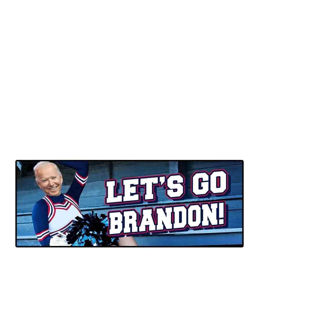 Let's Go Brandon Cheerleader Biden Vinyl Sticker Decal (3.37