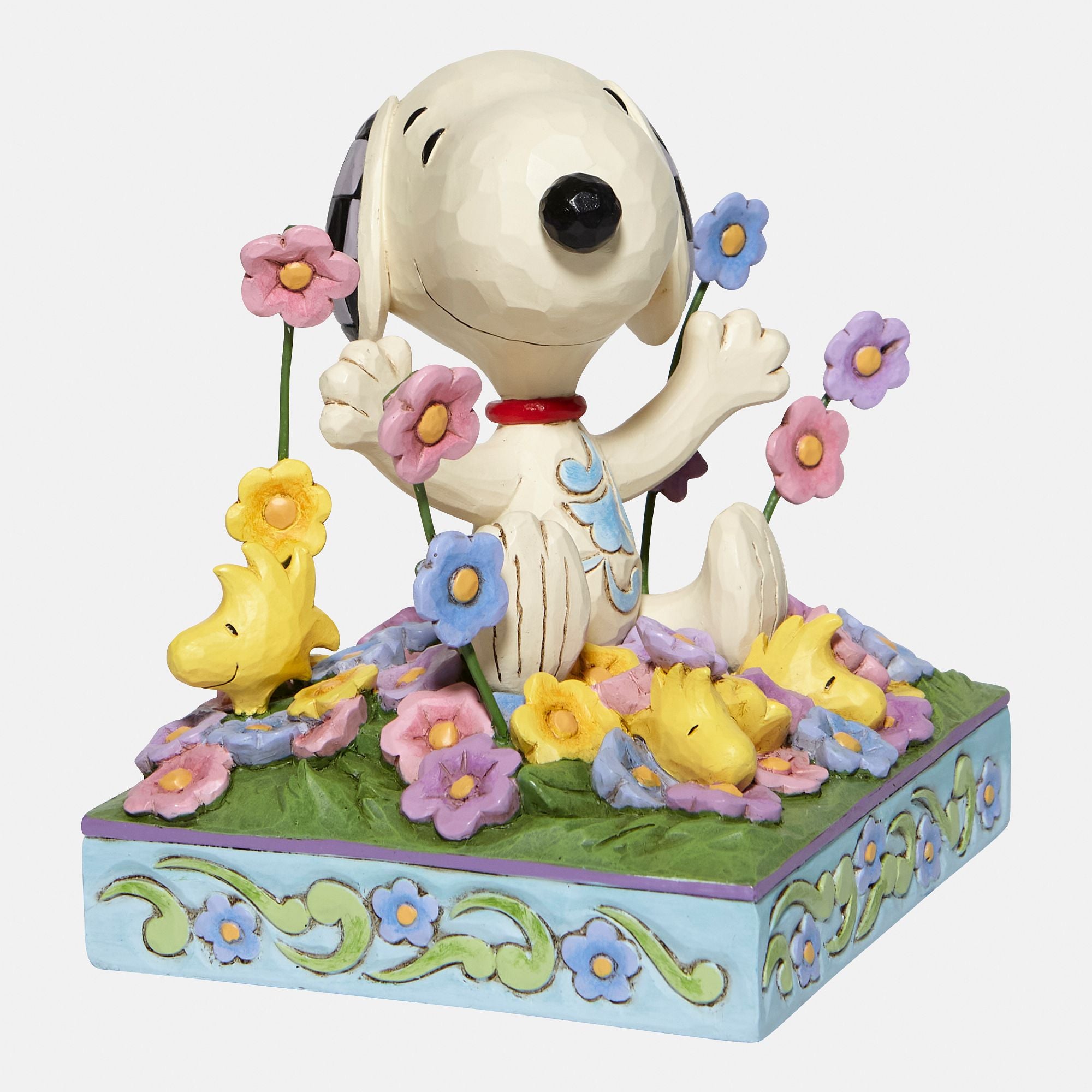 Cute Snoopy Plush Toy with Floral Design - Perfect for Gifts, Home Decor, and Kids' Bedroom