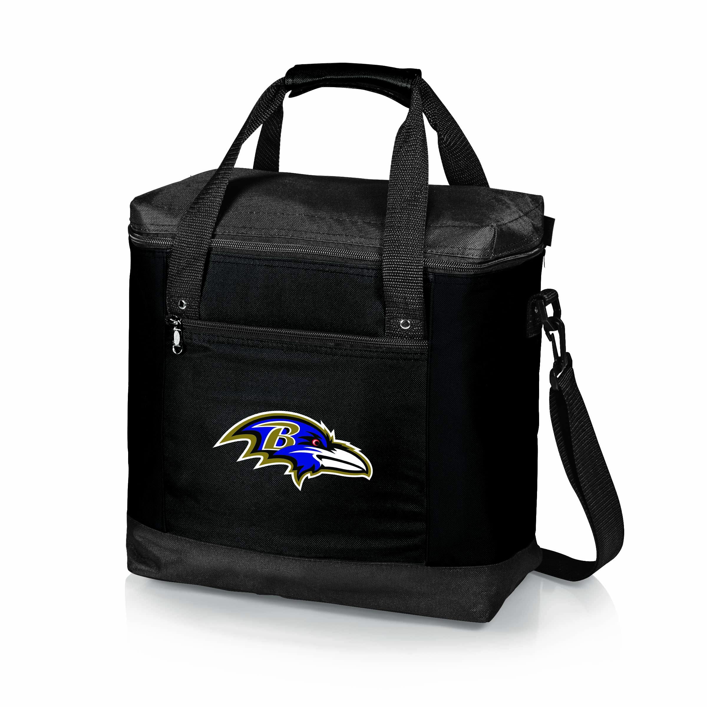 PICNIC TIME NFL Montero Insulated Tote Cooler Bag - Portable Soft Cooler for Picnics, Beach, Tailgating & Outdoor Events (Black) - Keeps Drinks & Food Cold for Hours