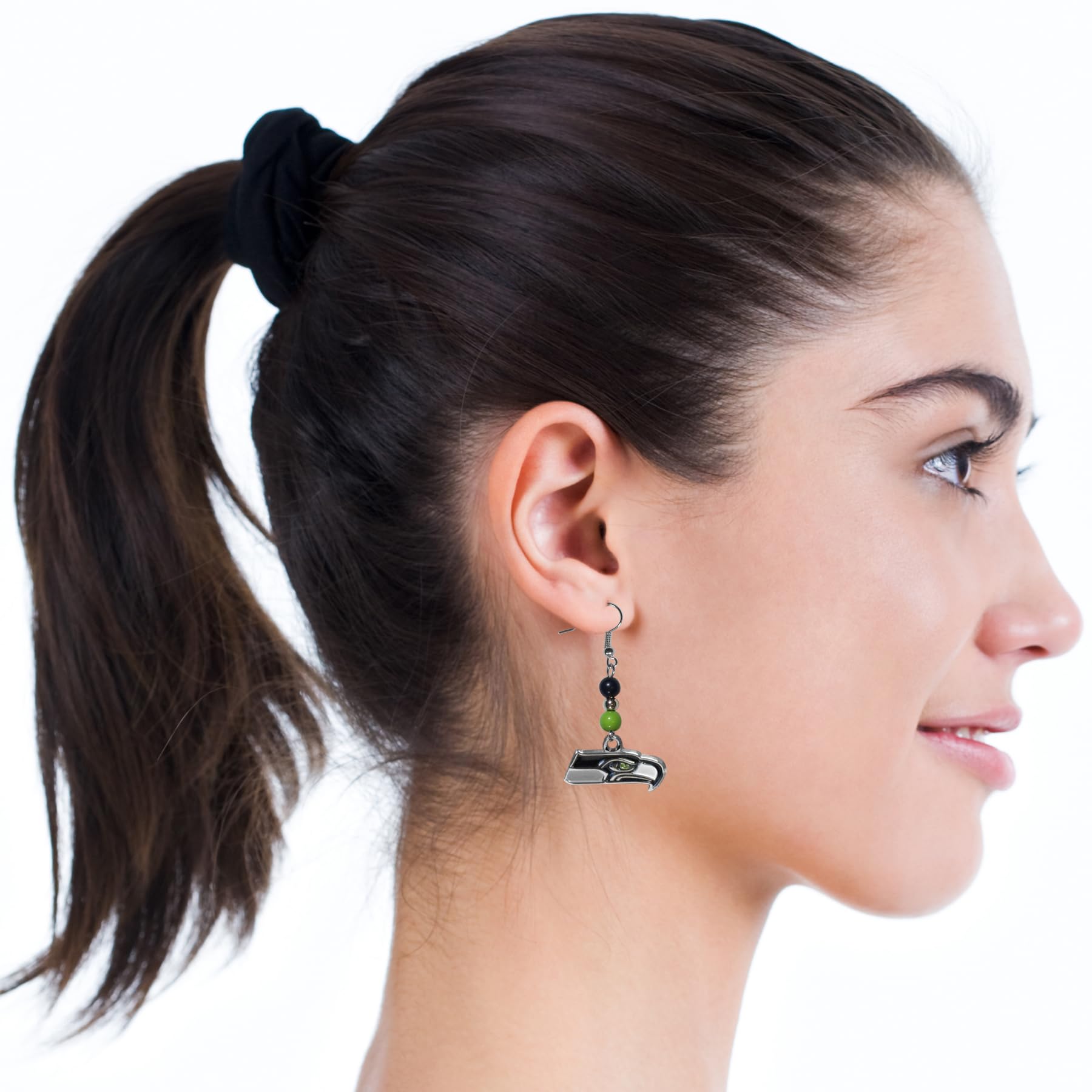 NFL Fan Bead Dangle Earrings for Women - Football Team Spirit Jewelry - Perfect for Game Day, Tailgating & Sports Events