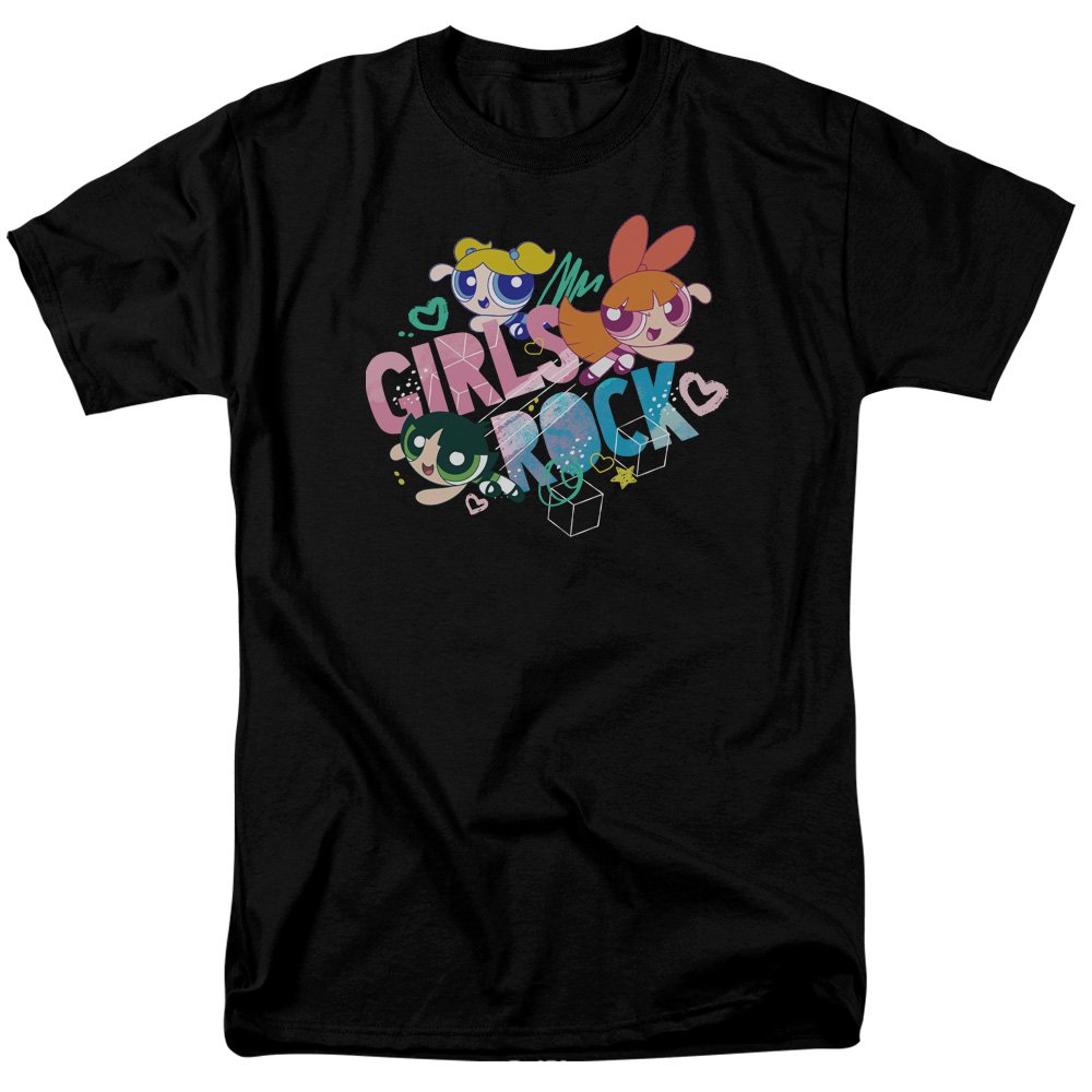 Powerpuff Girls Rock Unisex T-Shirt for Men & Women - Casual Graphic Tee for Anime Fans, Cartoon Lovers & Pop Culture Enthusiasts