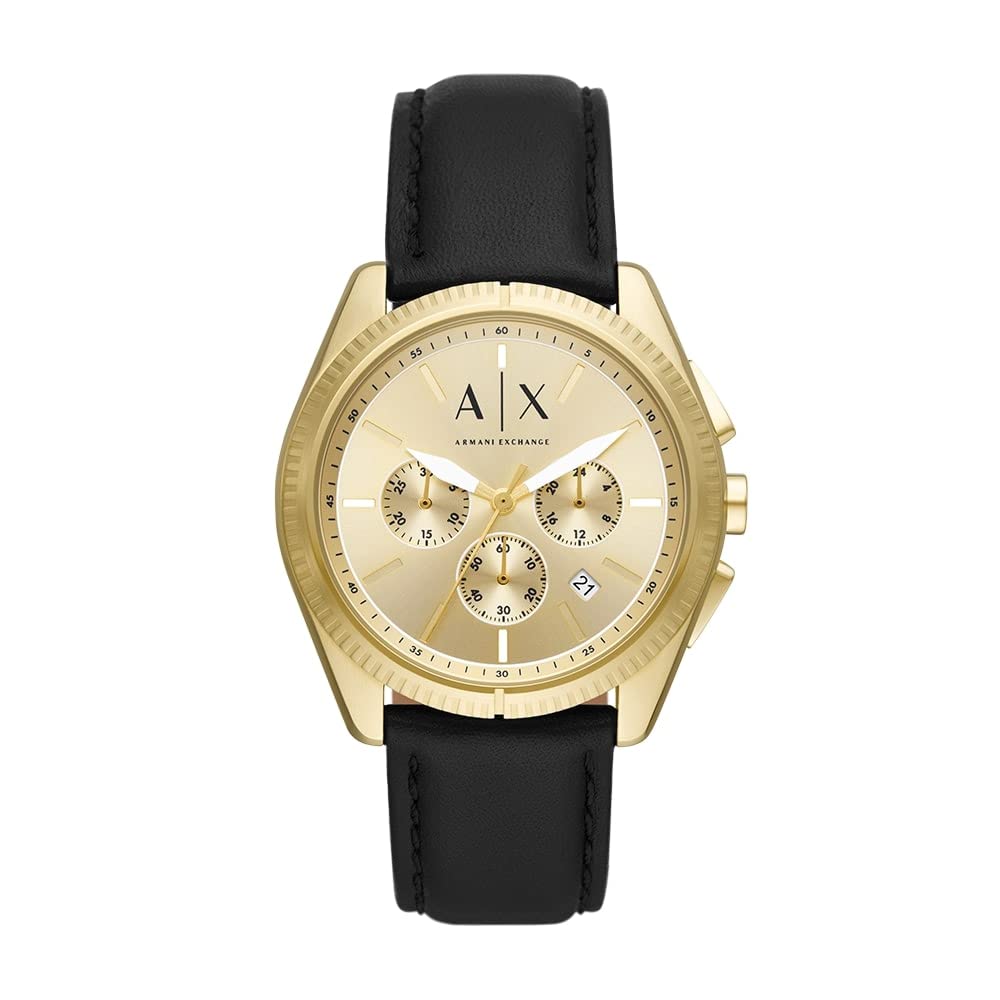 Armani Exchange Men's Chronograph Stainless Steel Watch - Waterproof Fashion Watch for Business & Casual Wear - Perfect for Office, Dating & Special Occasions