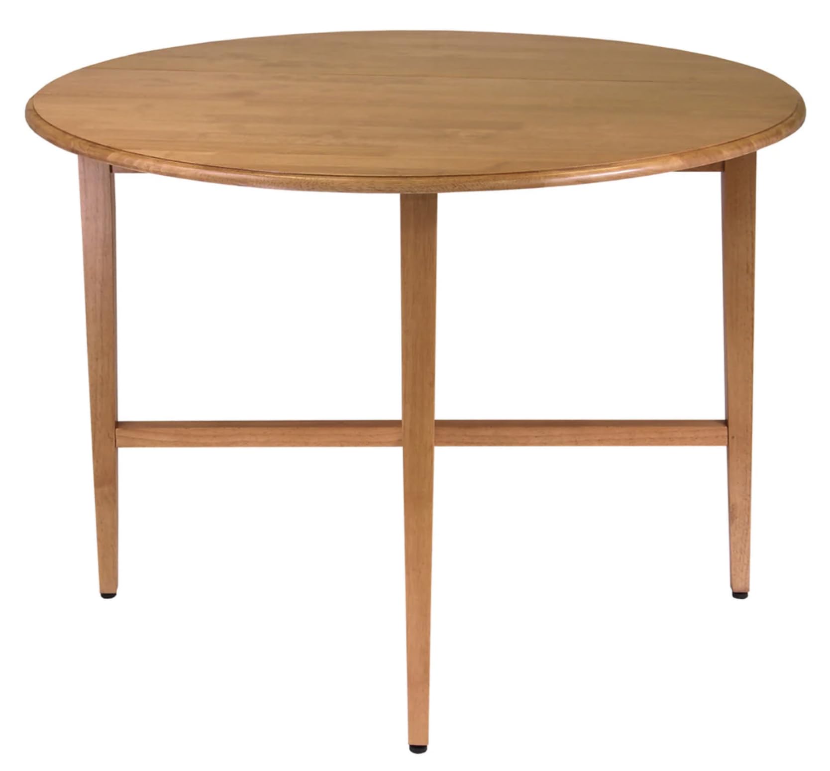 42 Inch Round Drop Leaf Folding Dining Table - Space Saving Kitchen Furniture for Small Apartments & Compact Homes | Perfect for Breakfast Nook, Studio Living & Multi-Purpose Rooms
