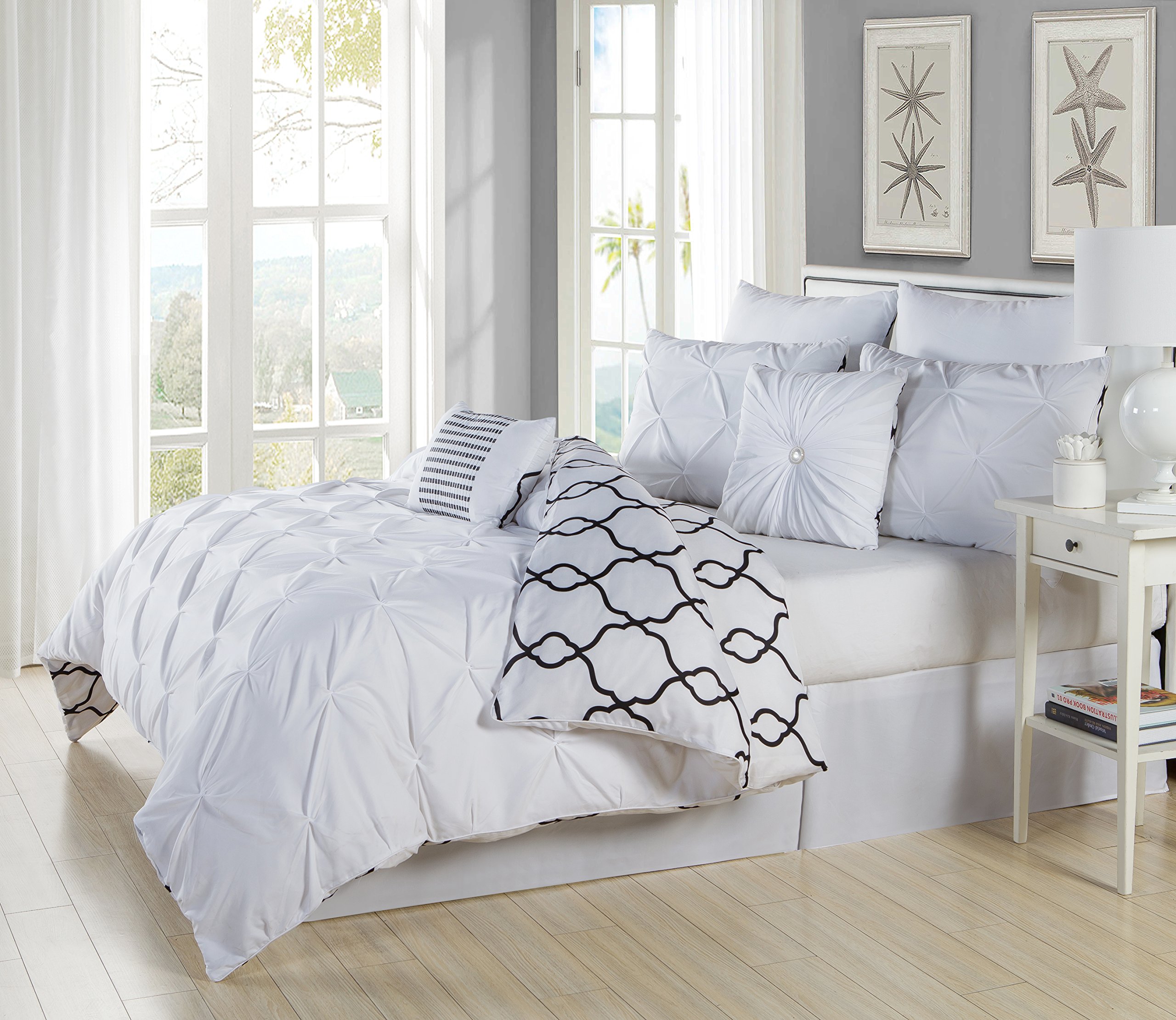 Duck River Textile Easy Comforter Set - Soft White Bedding for Queen Size Bed | Perfect for Cozy Bedrooms & Guest Rooms