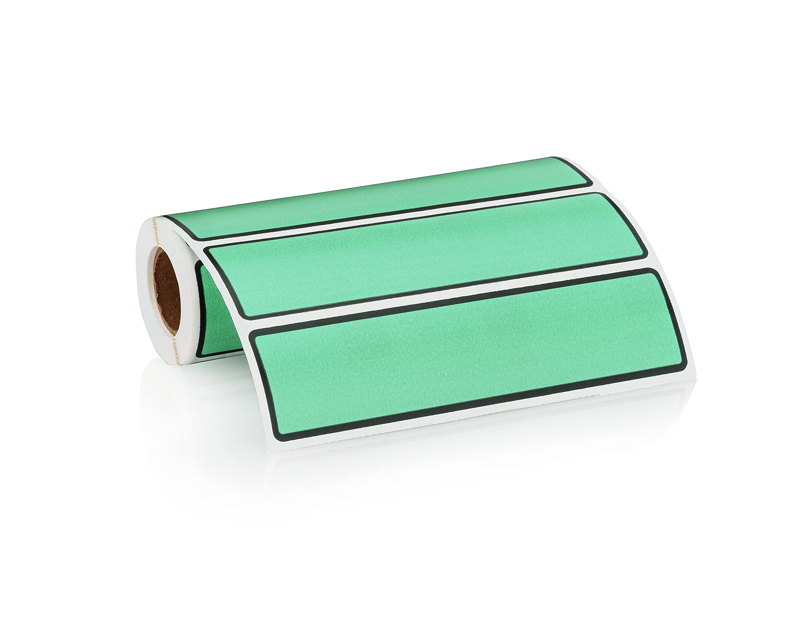 Carstens Adhesive Binder Spine Labels - 5 3/8” x 1 3/8” Self-Stick Filing Labels for 1.5” to 4” Ring Binders, 200-Pack Aqua Blue - Perfect for Office Organization, School Supplies & File Cabinet Labeling